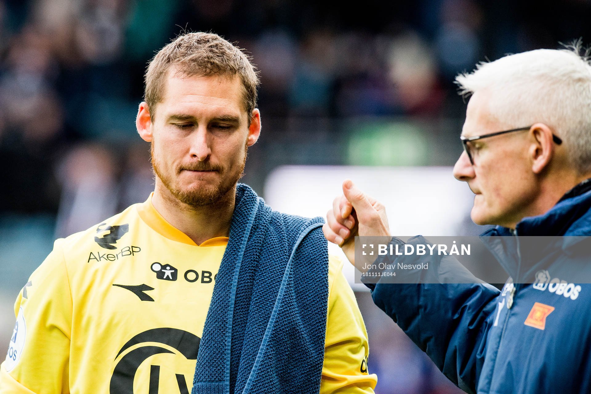 Goalkeeper Iven Austbø of Viking looks dejected in the