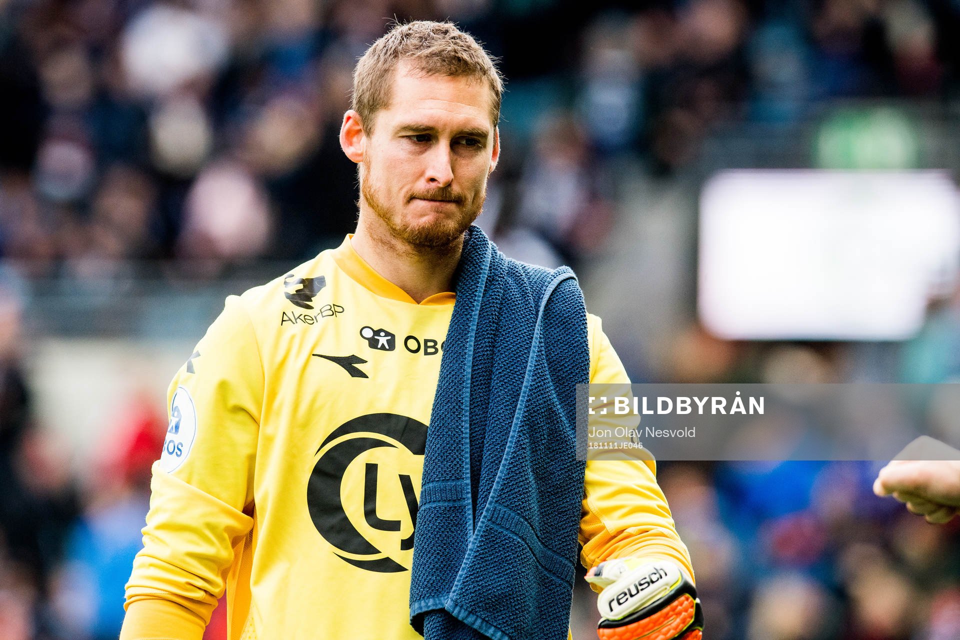Goalkeeper Iven Austbø of Viking looks dejected in the