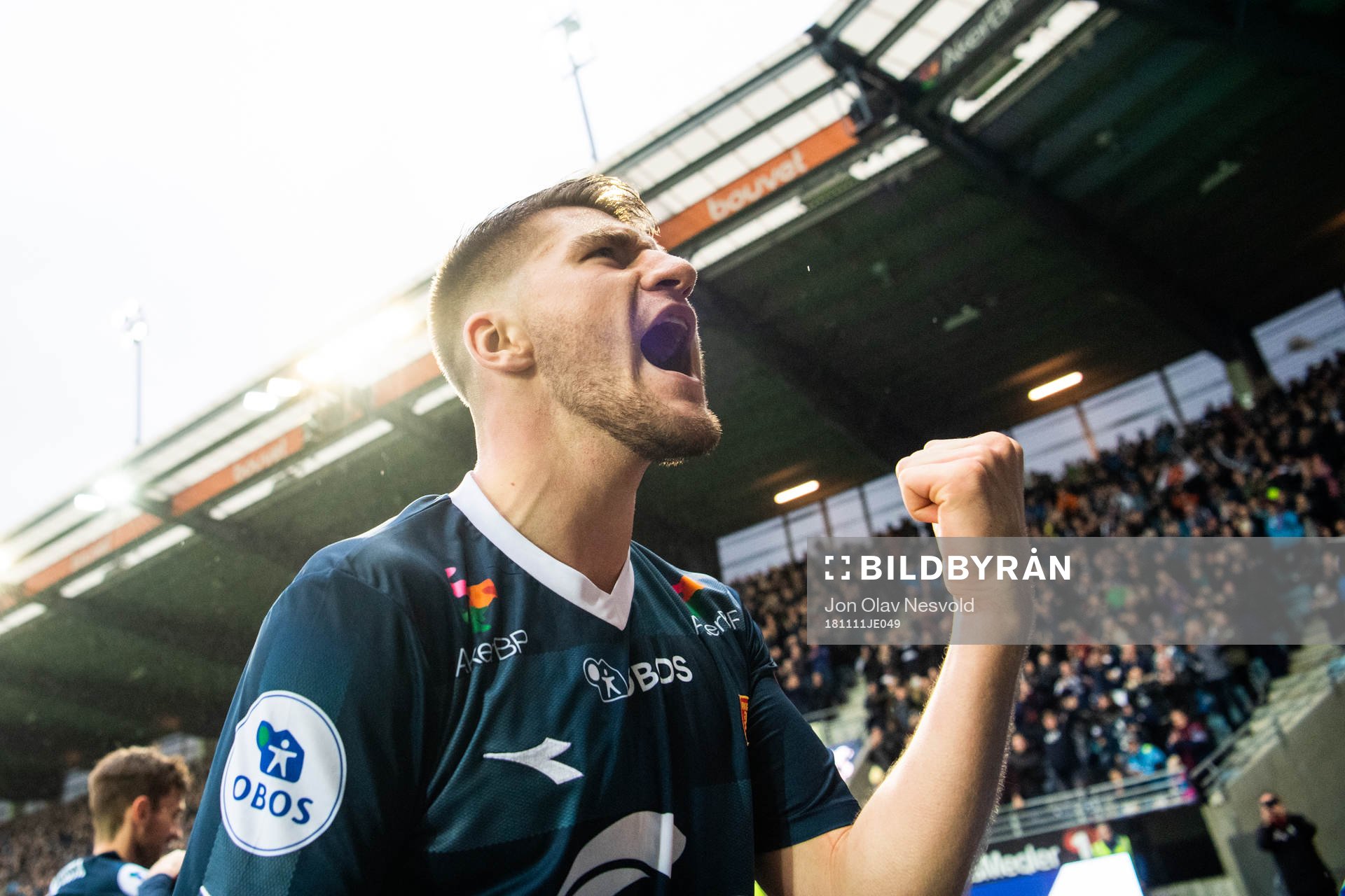 Axel Andresson of Viking celebrates