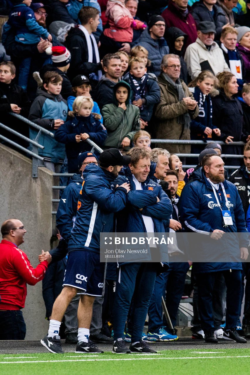 Bjarne Berntsen, head coach of Viking, in the last minutes
