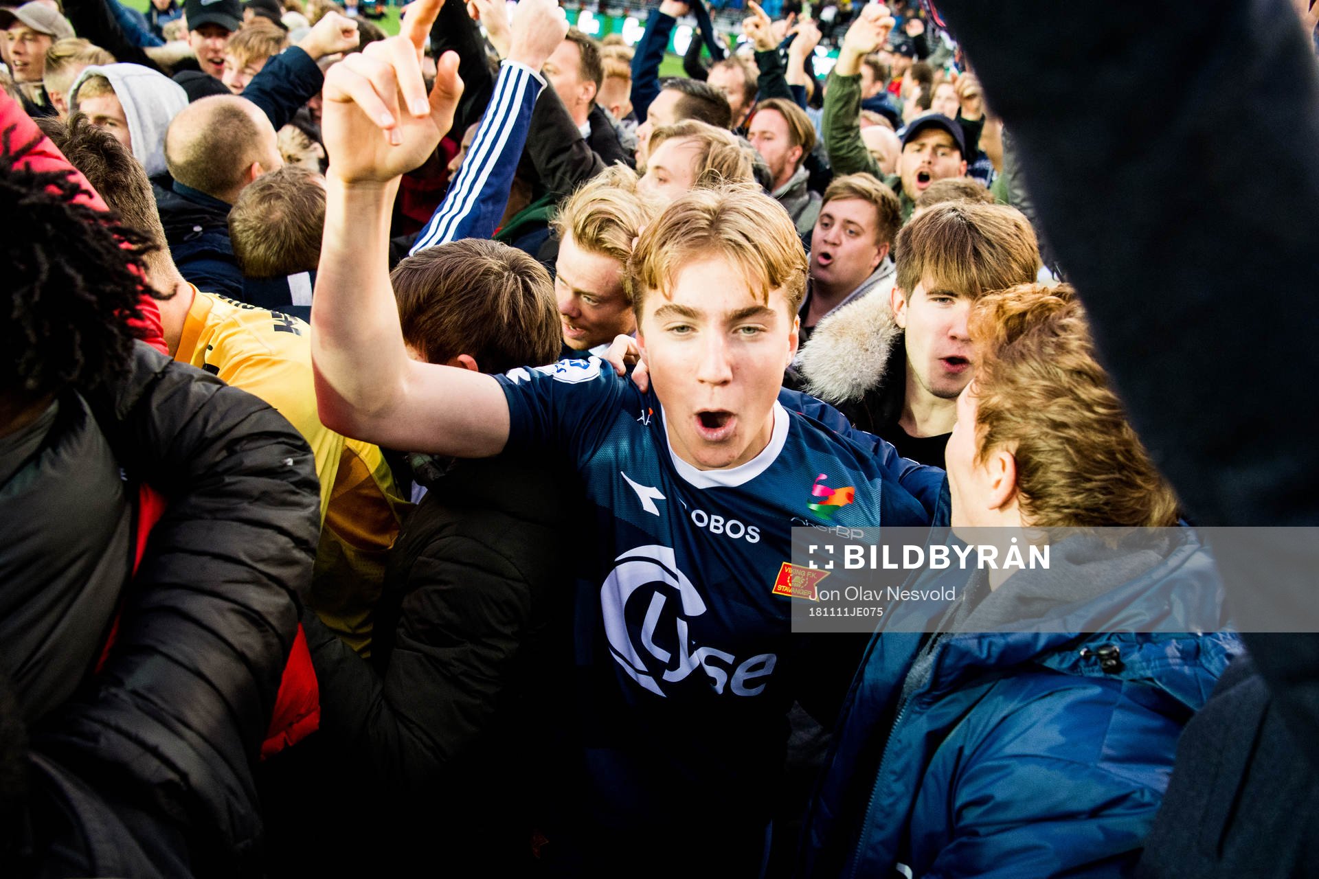 Kristian Thorstvedt of Viking celebrates