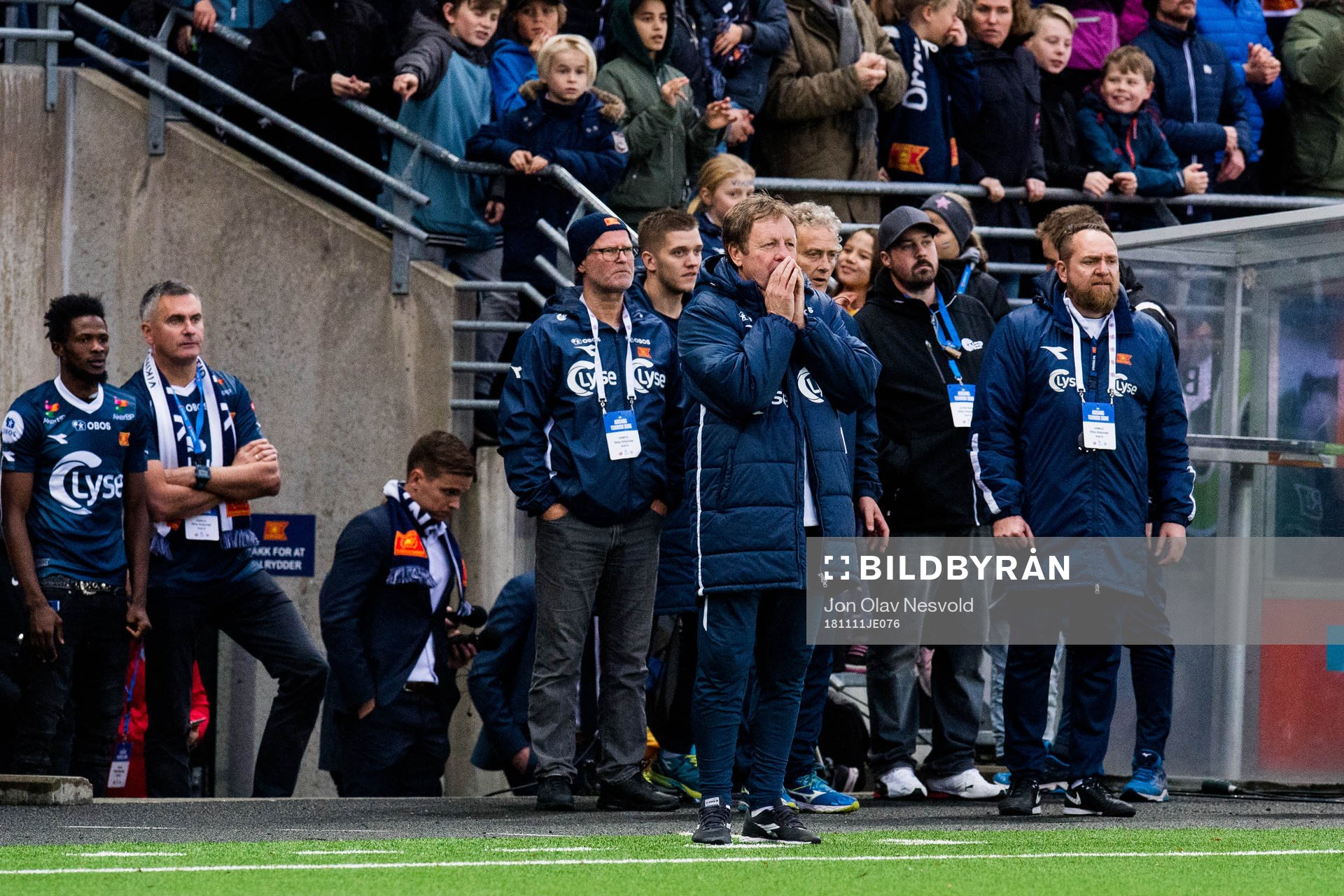 Bjarne Berntsen, head coach of Viking, in the last minutes