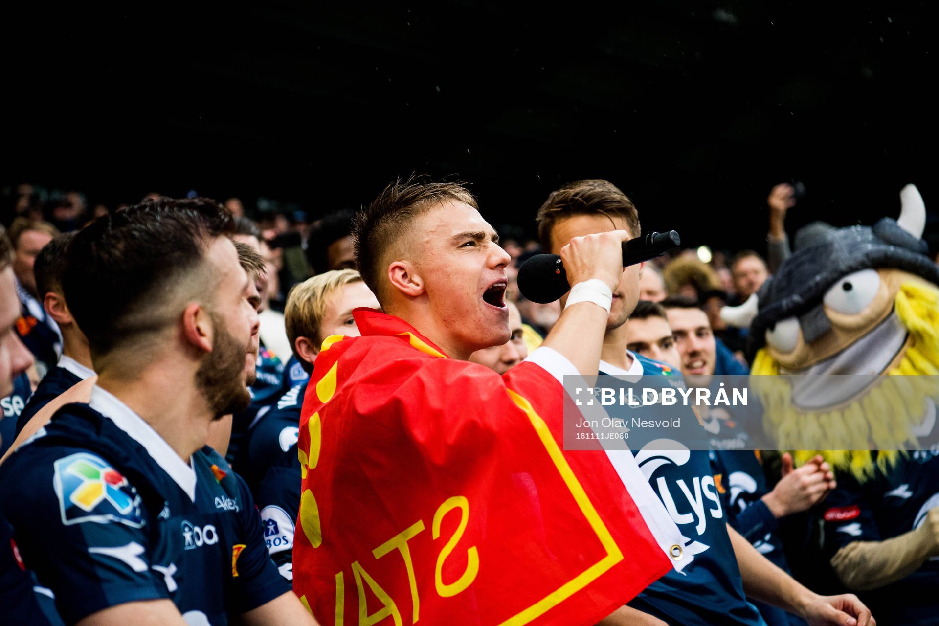 Markus Nakkim of Viking celebrates