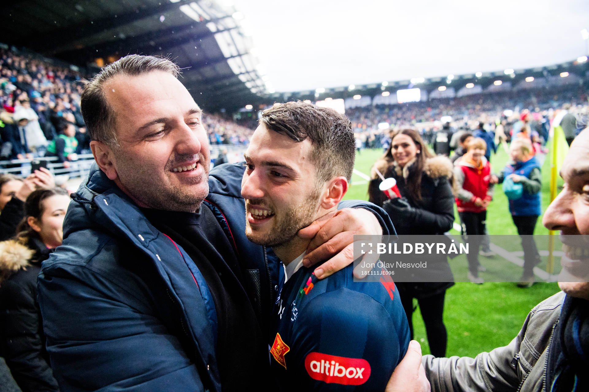 Zymer Bytyqi of Viking celebrates after the OBOS-ligaen match between Viking and Kongsvinger on November 11, 2018 in Stavanger.