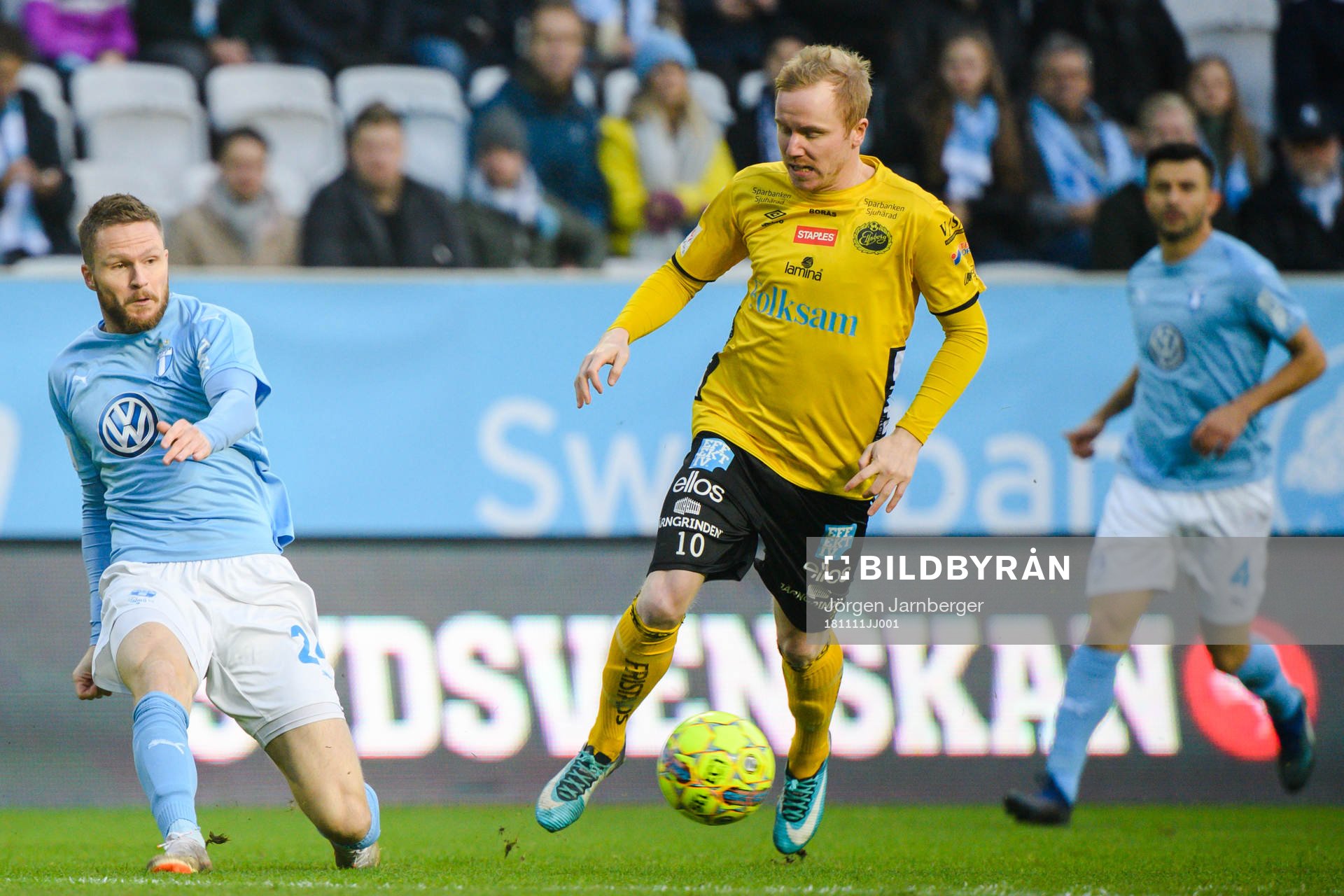 Malmö FFs Lasse Nielsen och Elfsborgs Simon Lundevall