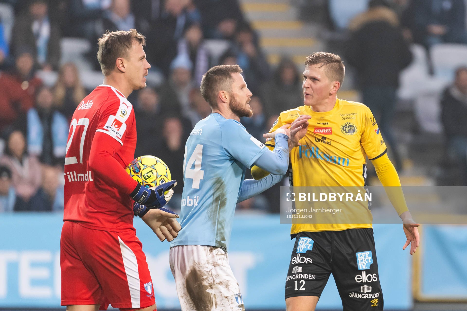 1 Irriterat mellan Malmö FFs Lasse Nielsen och Elfsborgs