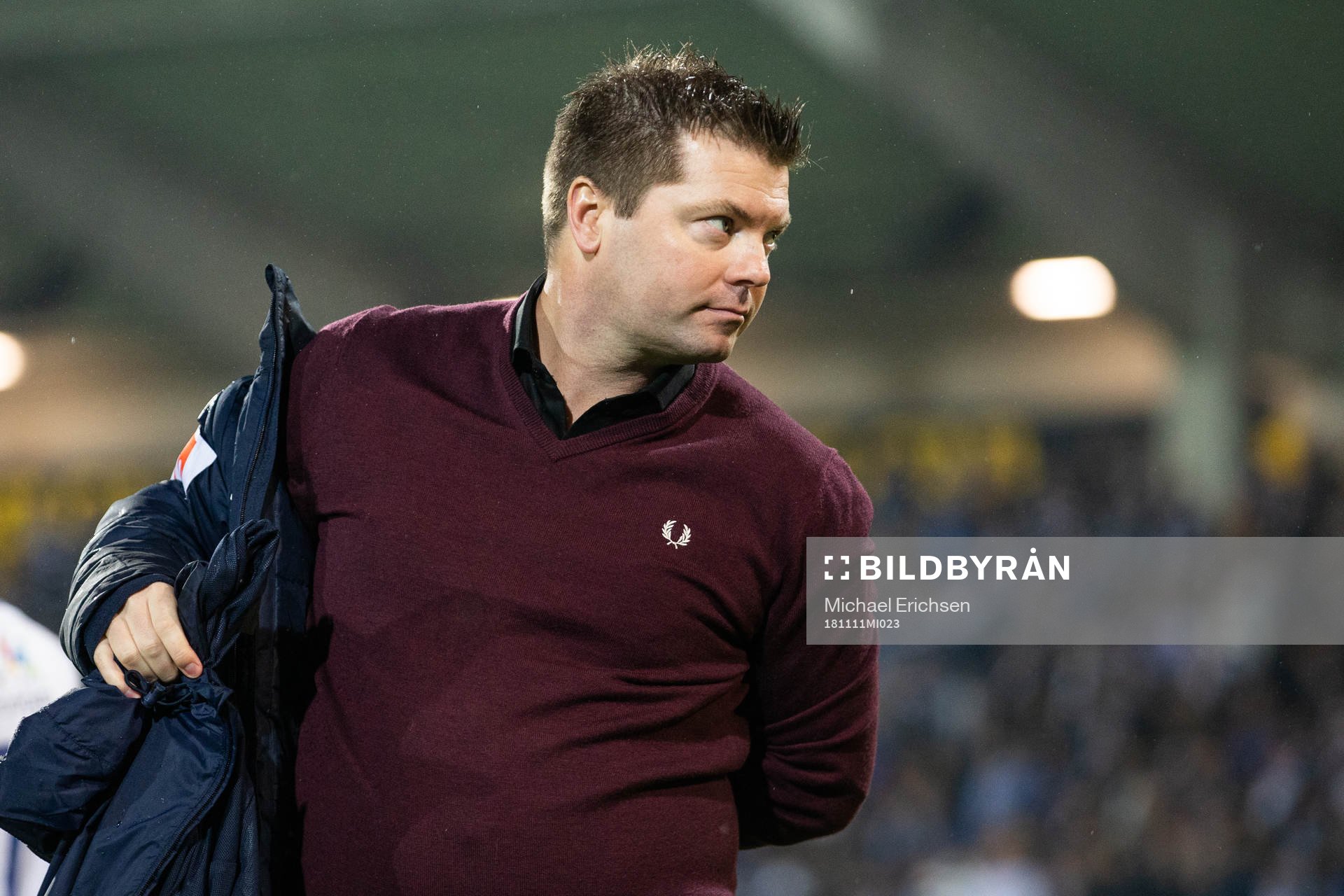 Norrköpings tränare Jens Gustafsson deppar på slutsignal