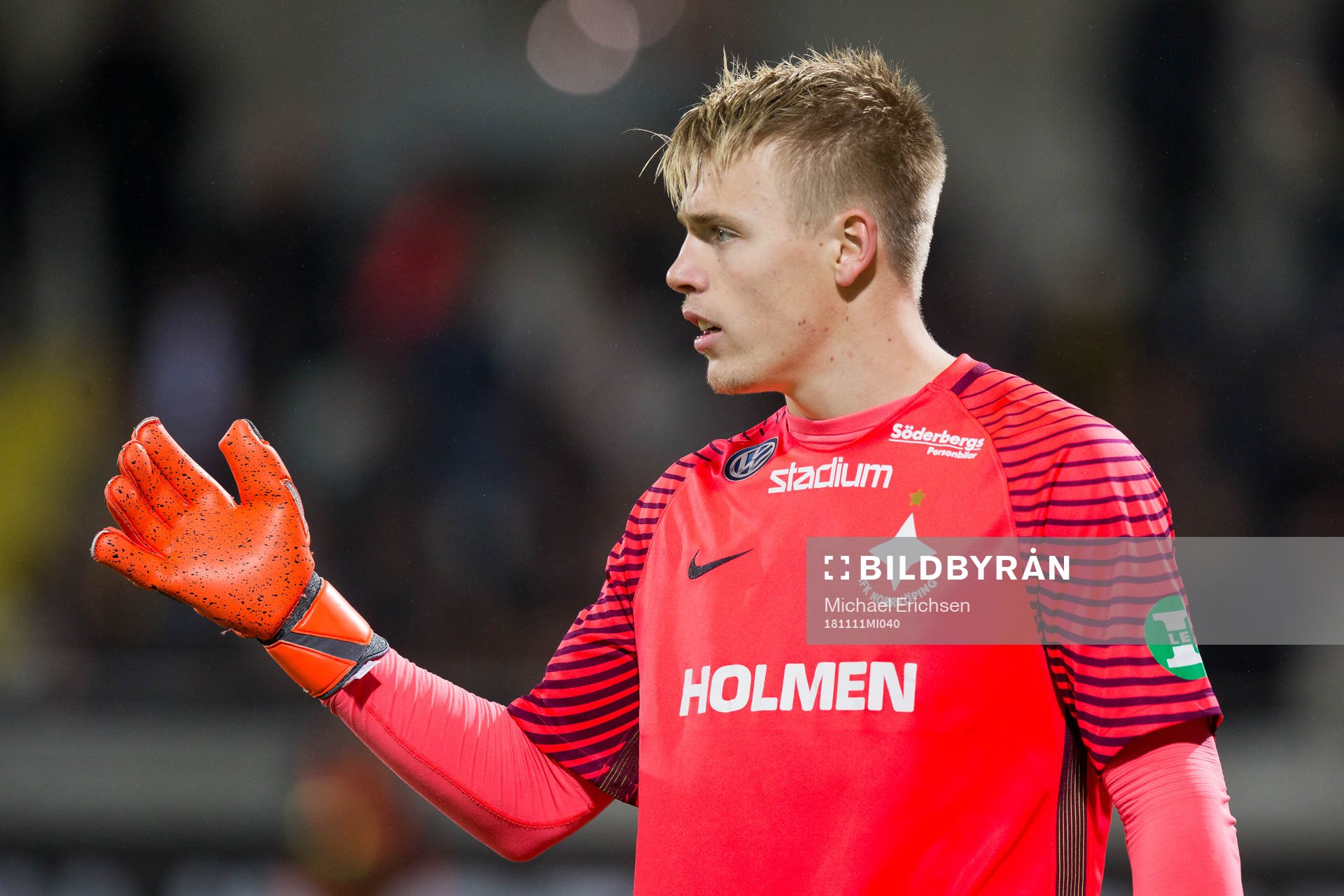 Norrköpings målvakt Isak Pettersson
