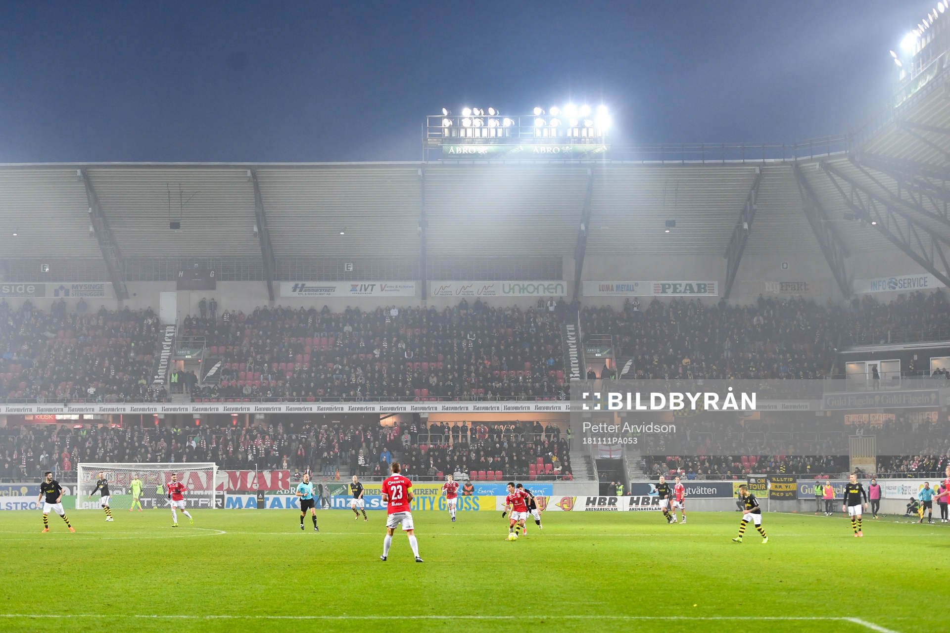 Generell vy över arenan