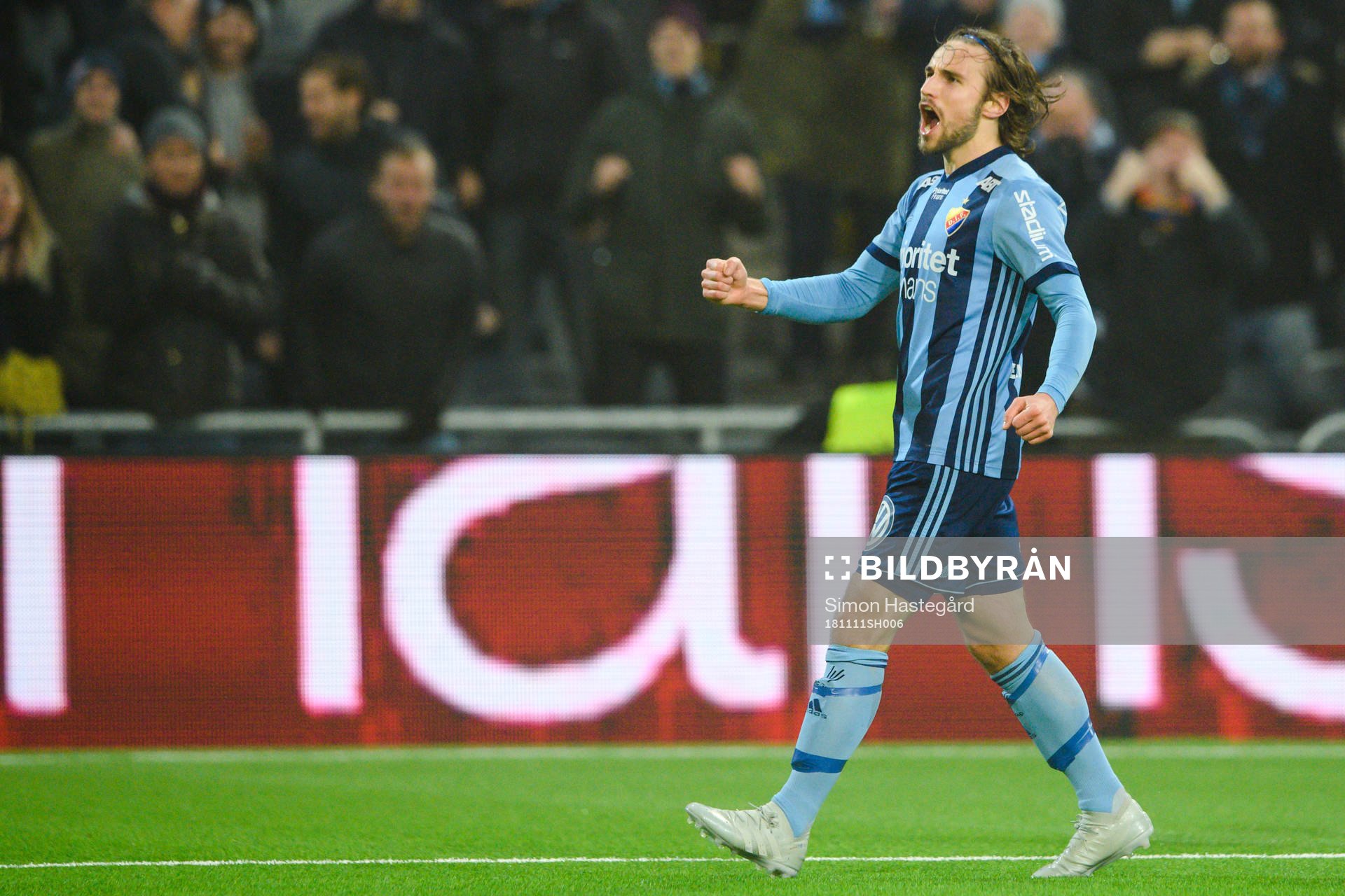 Djurgårdens Kevin Walker jublar