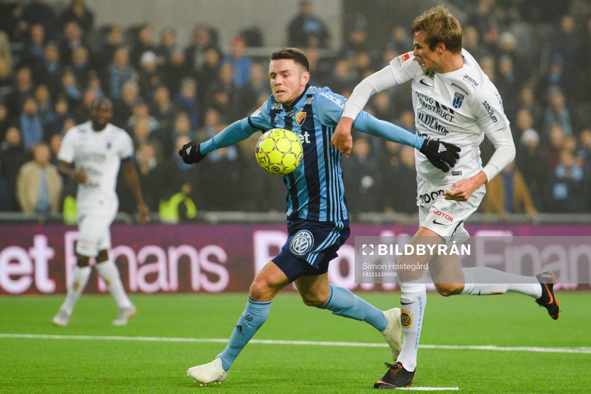 Djurgårdens Kerim Mrabti och Sirius Oscar Pehrsson