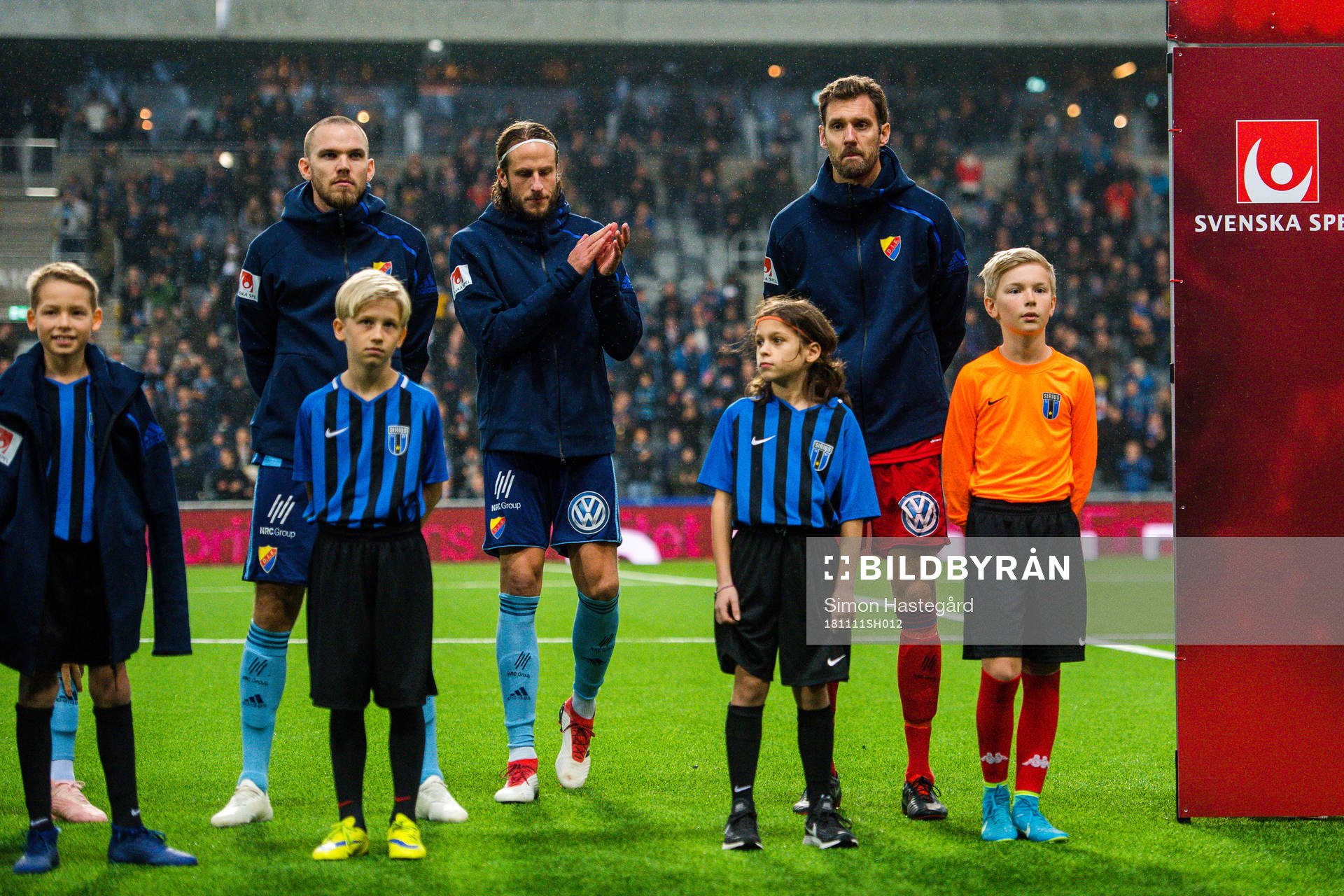 Djurgårdens Marcus Danielson, Jonas Olsson och målvakt