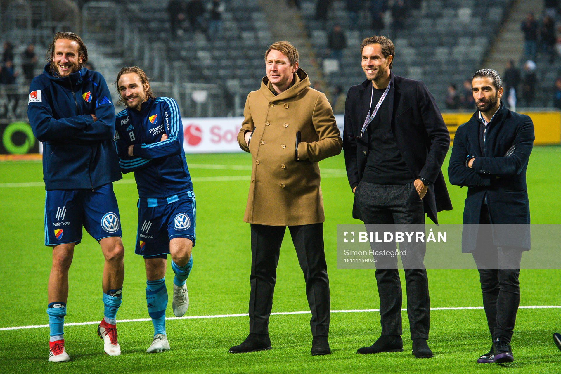 Jonas Olsson , Kevin Walker, Kim Källström och Johan