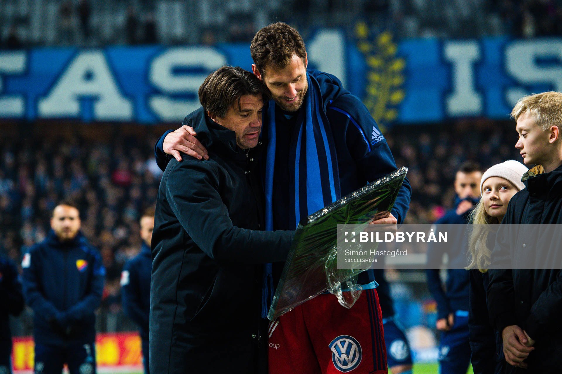 Sportchef Bosse Andersson och Djurgårdens målvakt Andreas