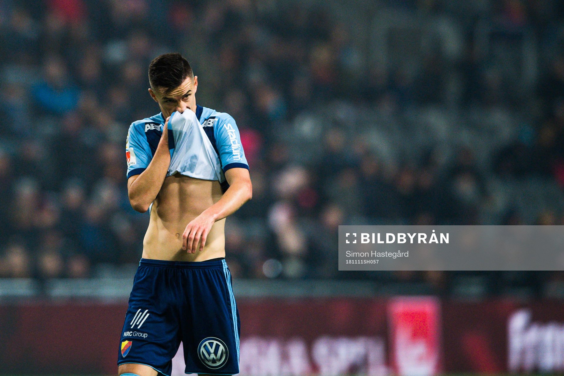 Djurgårdens Haris Radetinac  deppar