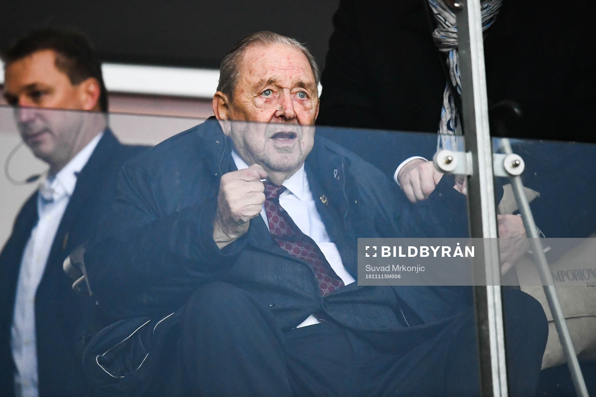 Lennart Johansson på läktaren