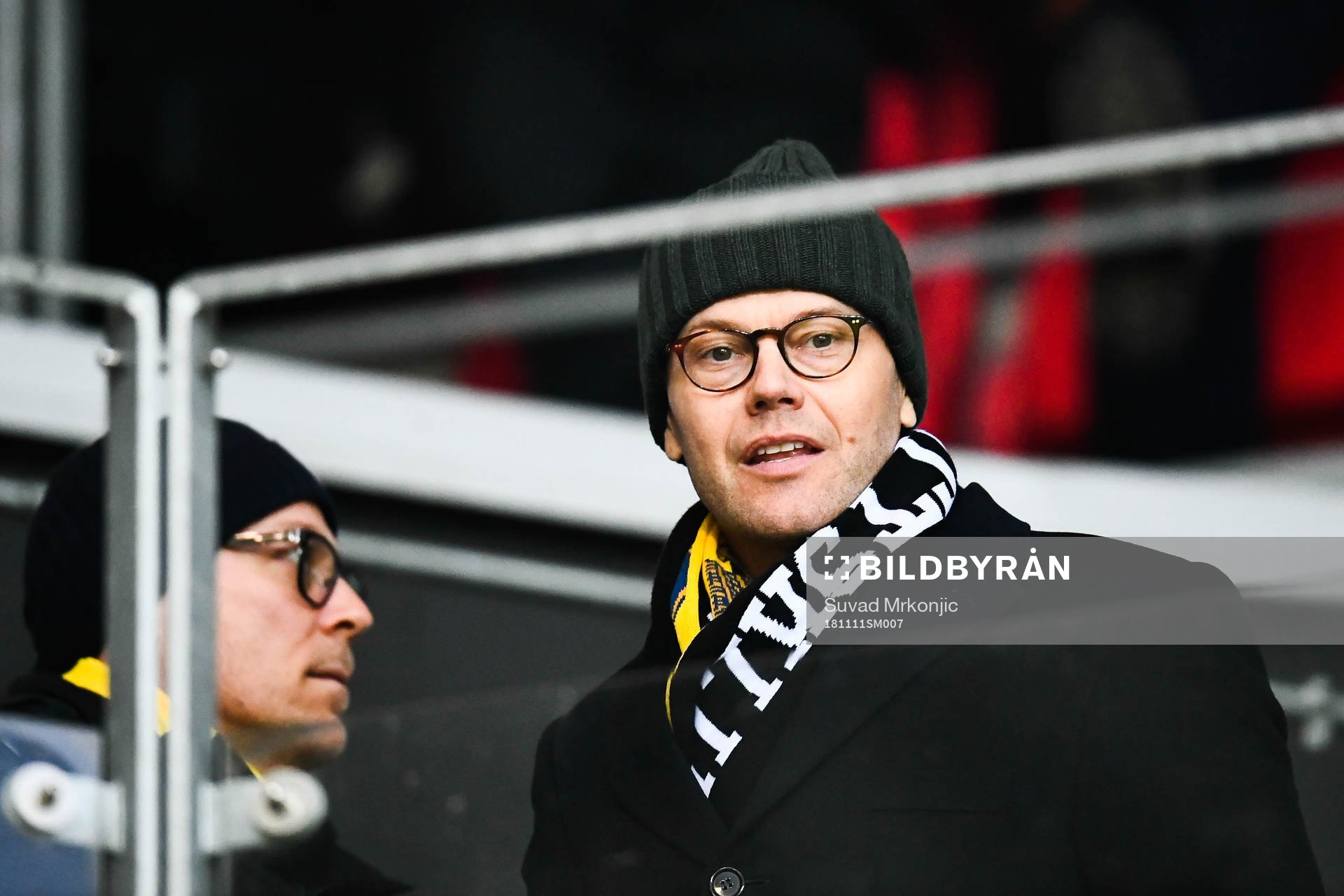 Prins Daniel på läktaren inför fotbollsmatchen i Allsvenskan mellan Kalmar och AIK den 11 november 2018 i Kalmar.