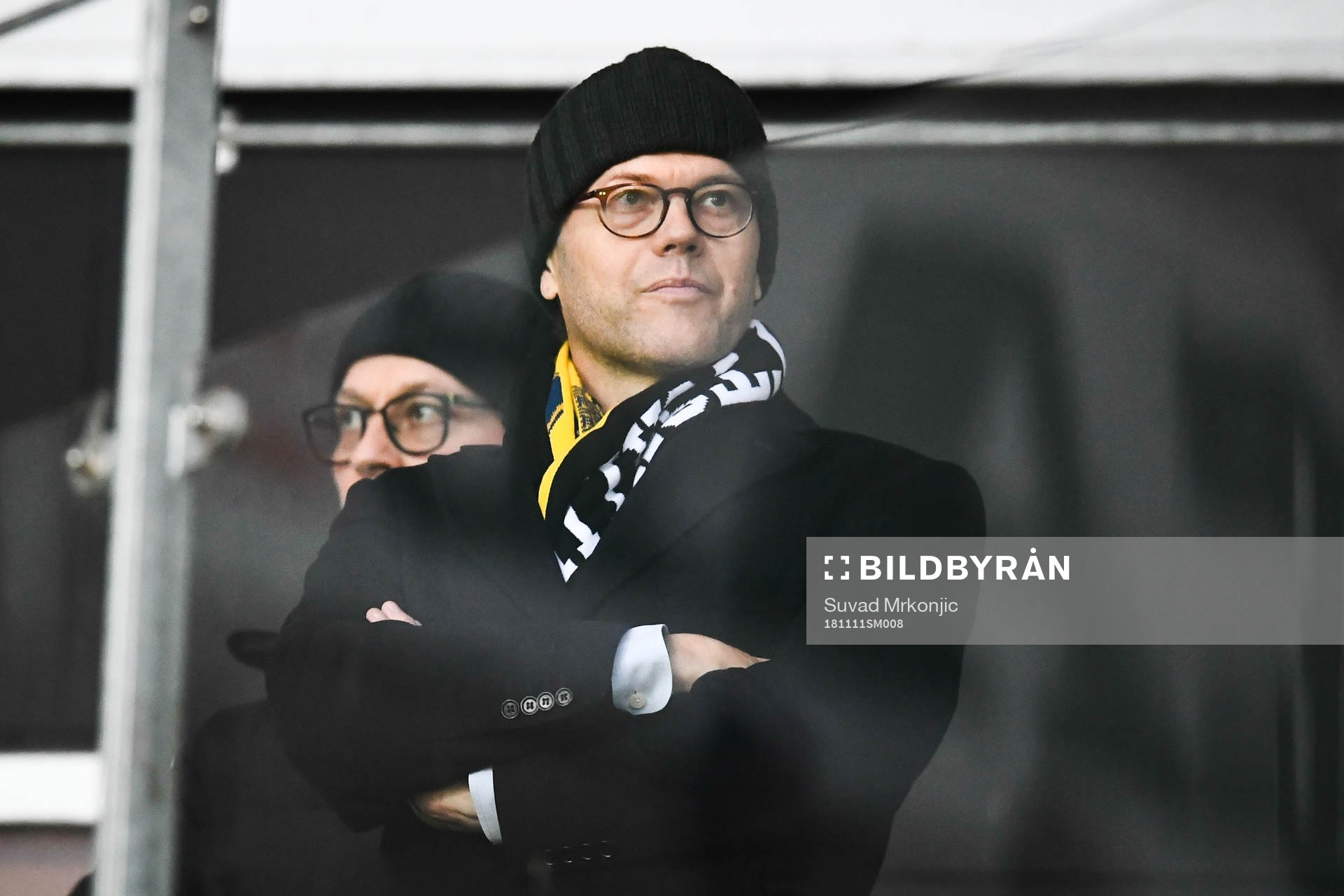 Prins Daniel på läktaren inför fotbollsmatchen i Allsvenskan mellan Kalmar och AIK den 11 november 2018 i Kalmar.