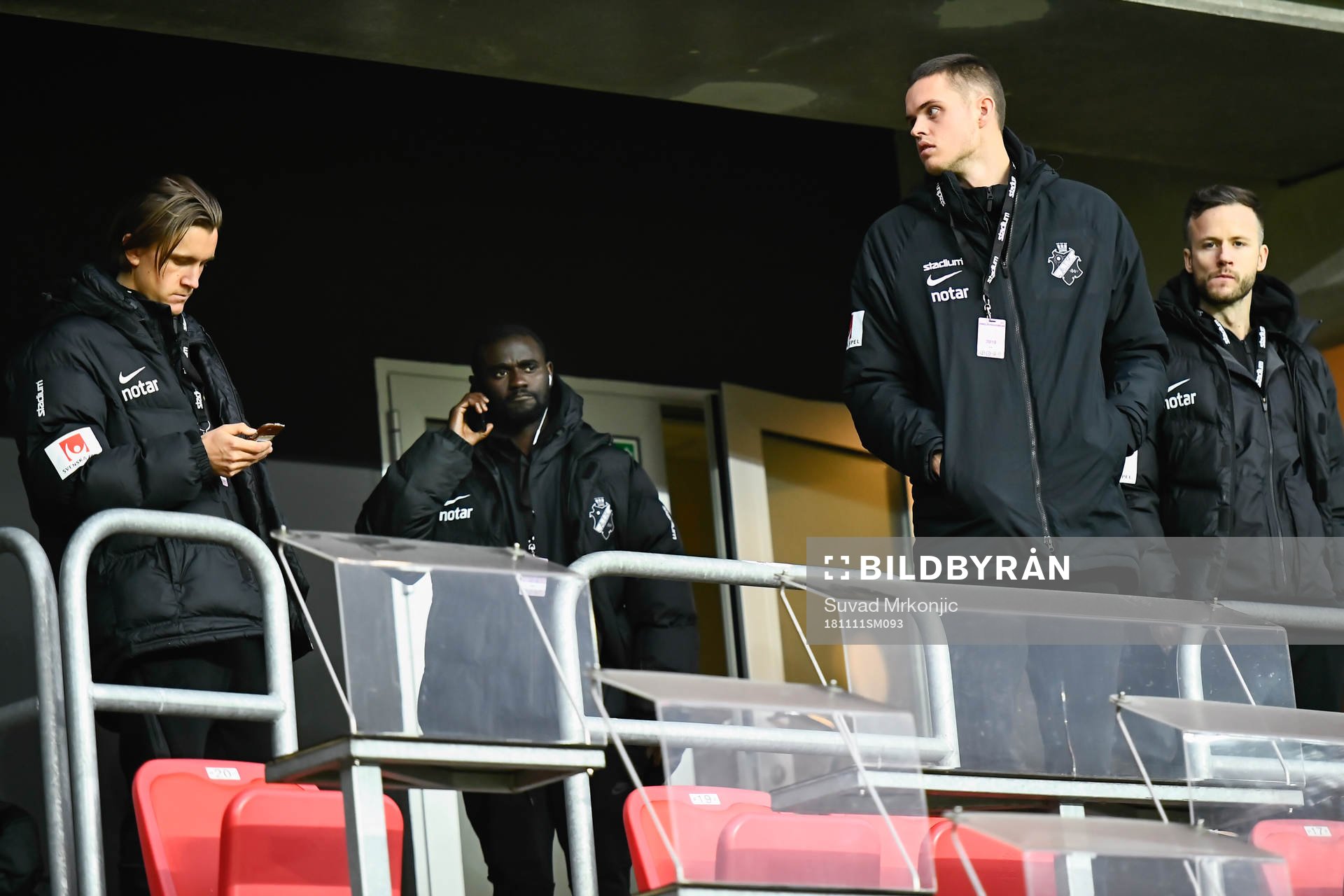 s Kristoffer Olsson, Enoch Kofi Adu, målvakt Oscar Linnér
