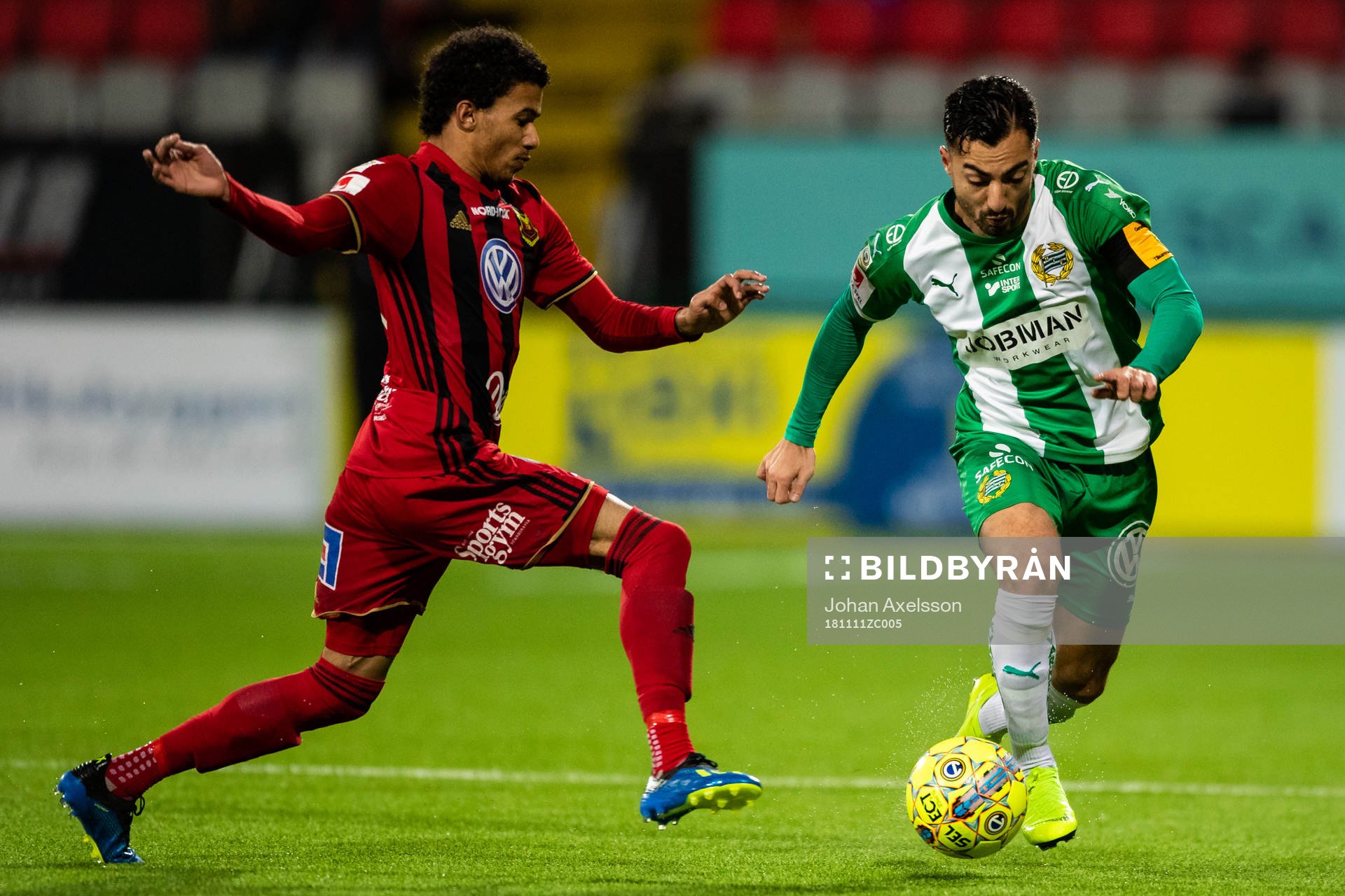Östersunds Jerell Anthony Sellars  och Hammarbys Jiloan