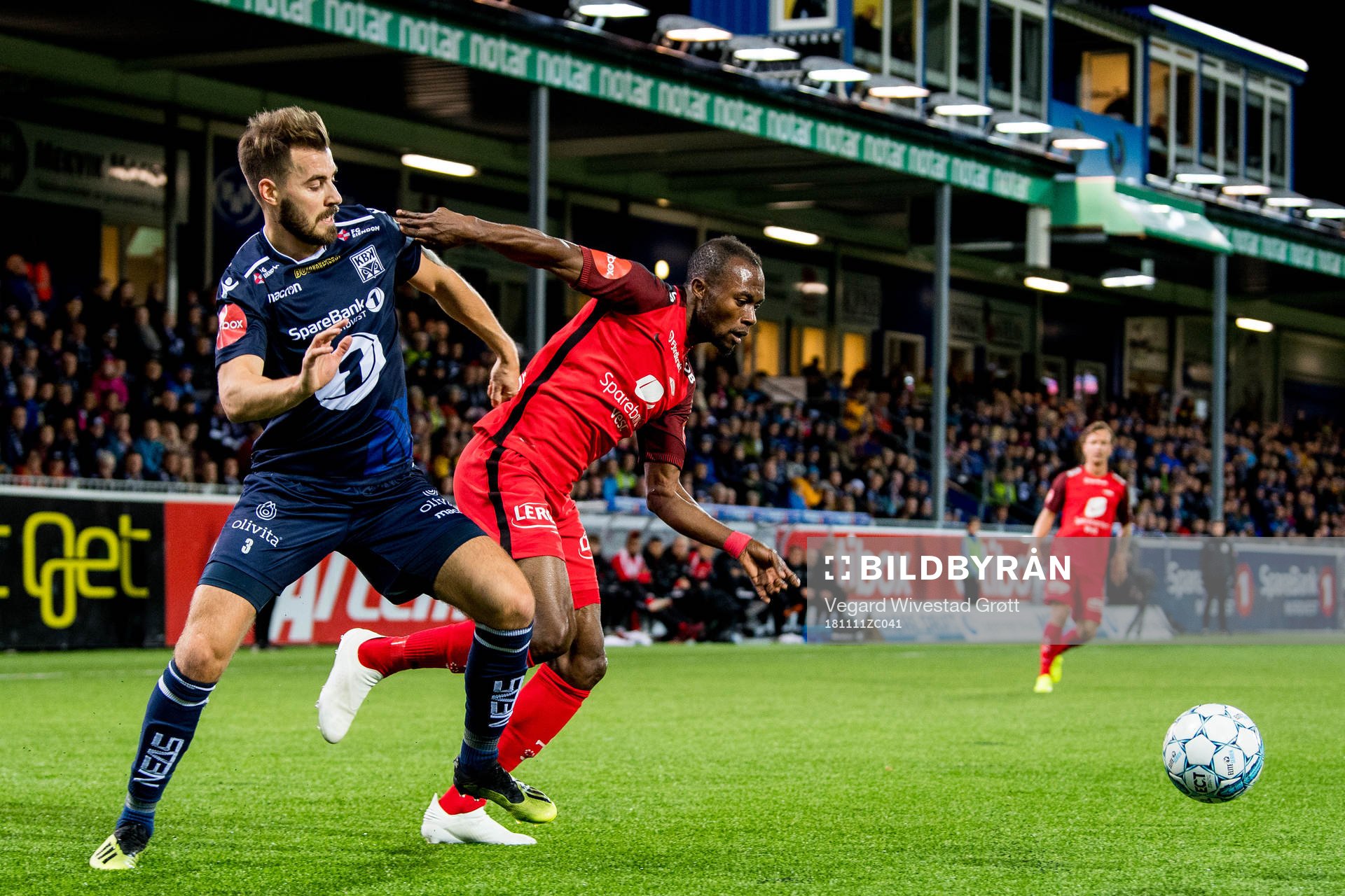 Christoffer Aasbak of Kristiansund and Gilbert Koomson of