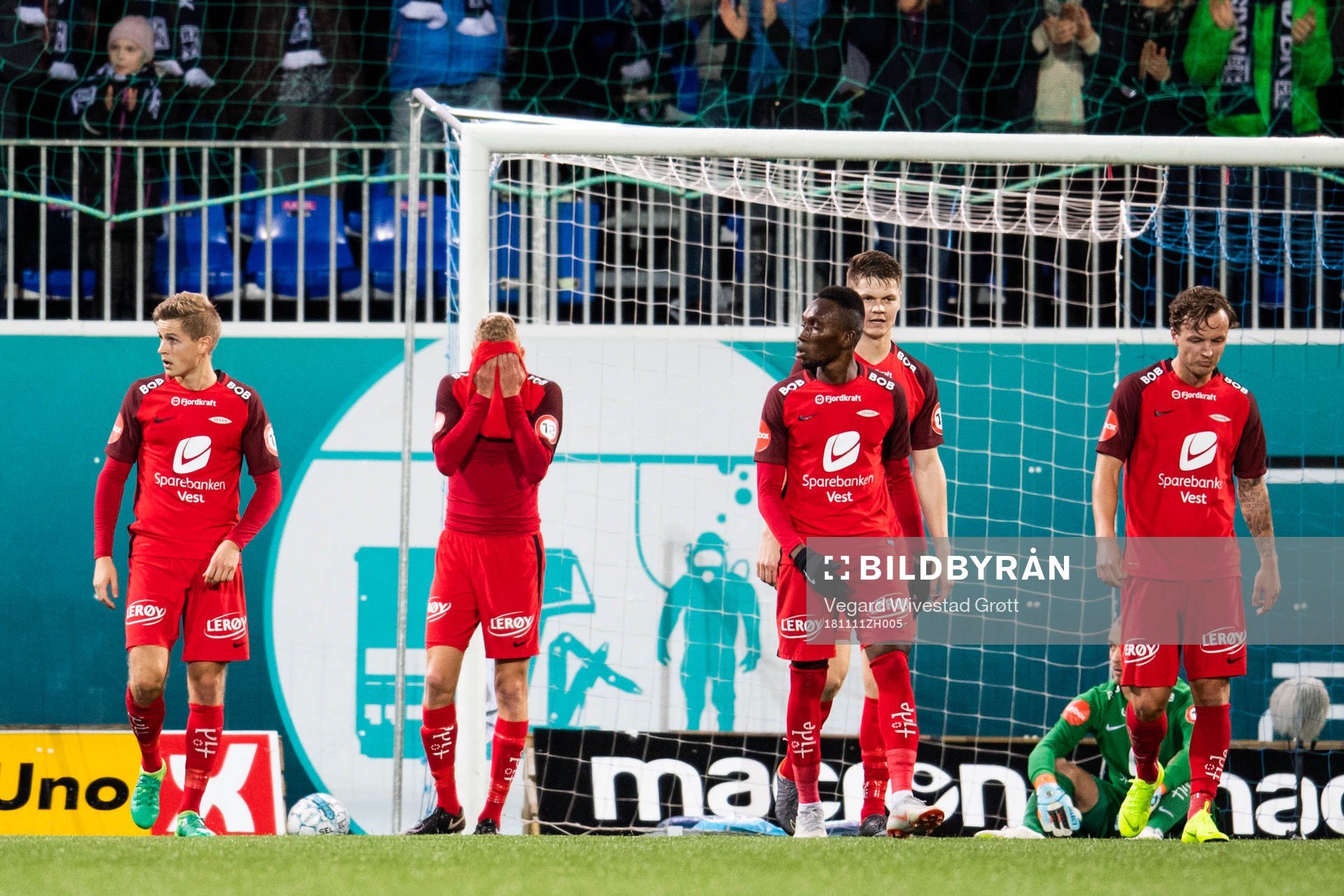Kristoffer Barmen of Brann looks dejected
