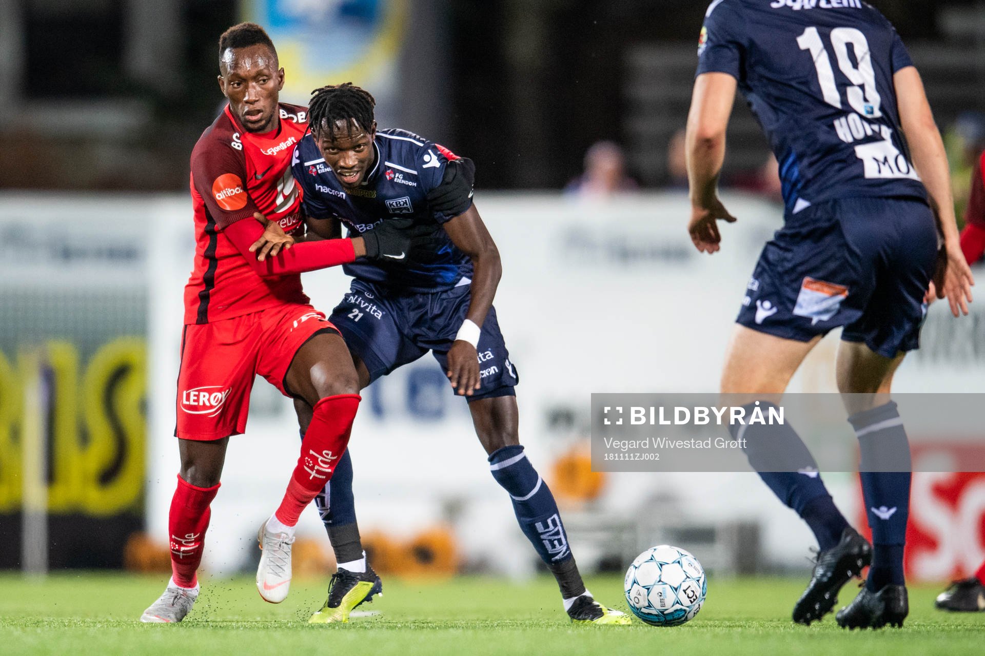 Daouda Bamba of Brann and Amidou Diop of Kristiansund