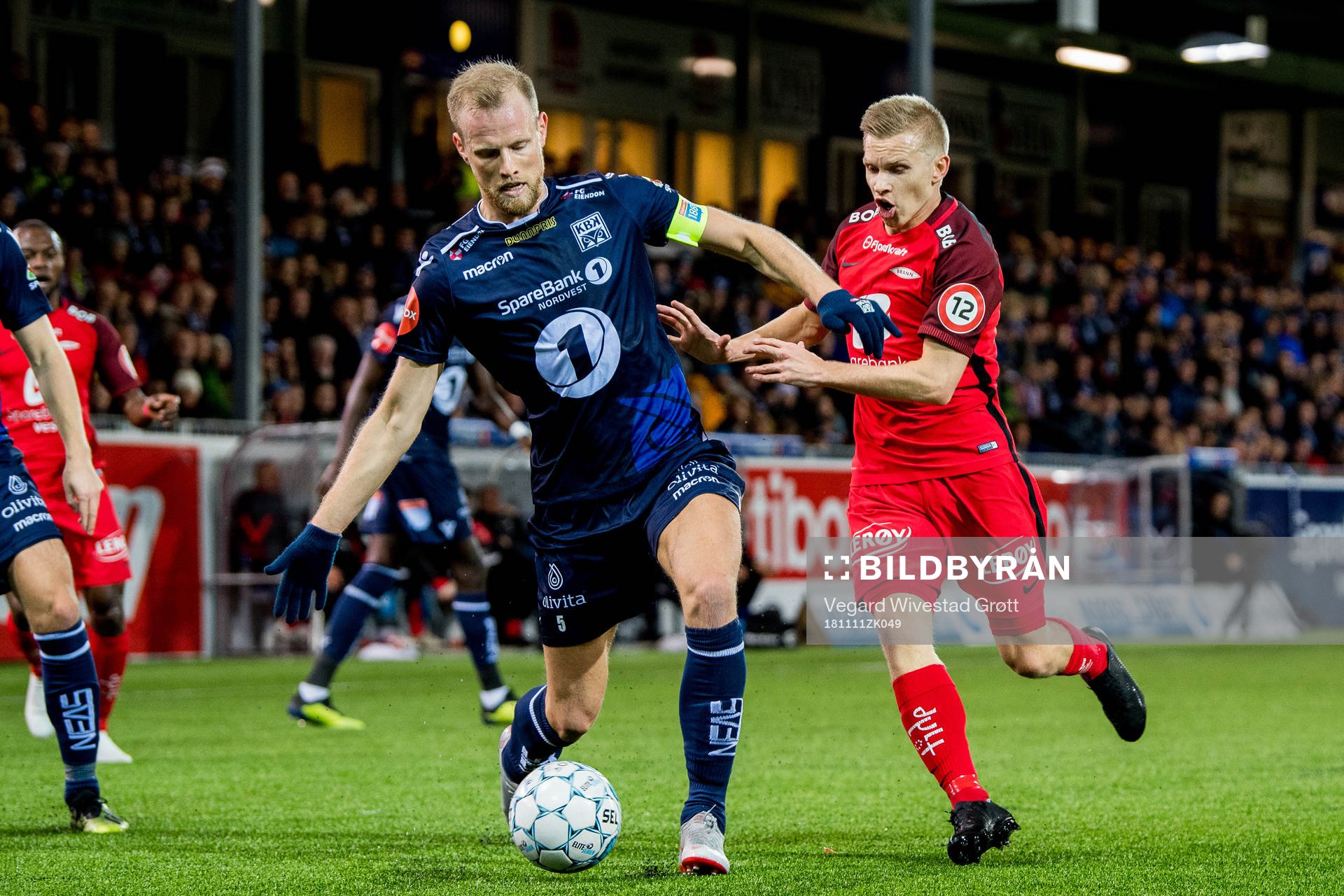 Dan Peter Ulvestad of Kristiansund and Taijo Teniste of