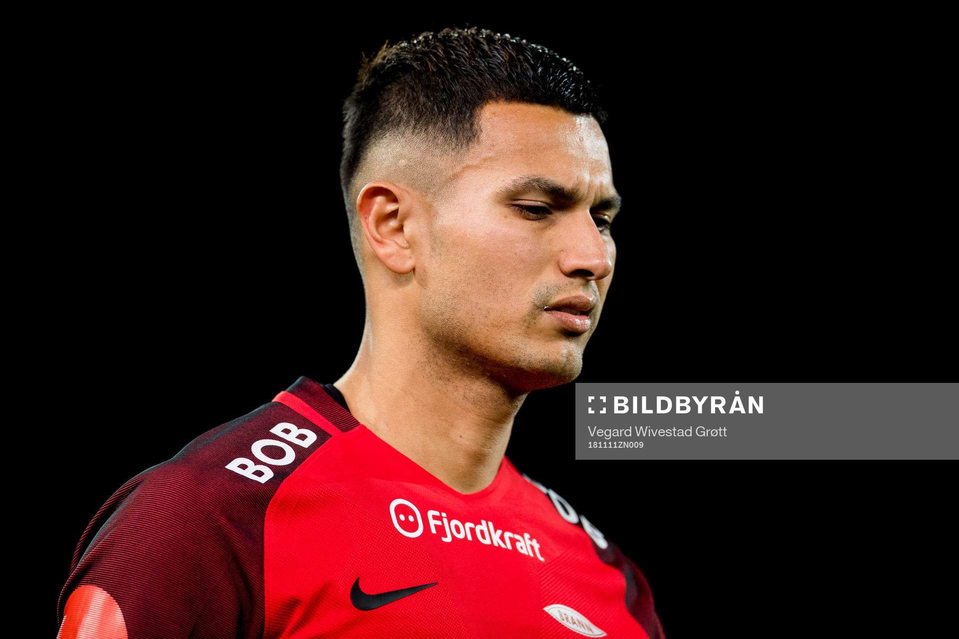 Deyver Vega of Brann looks dejected