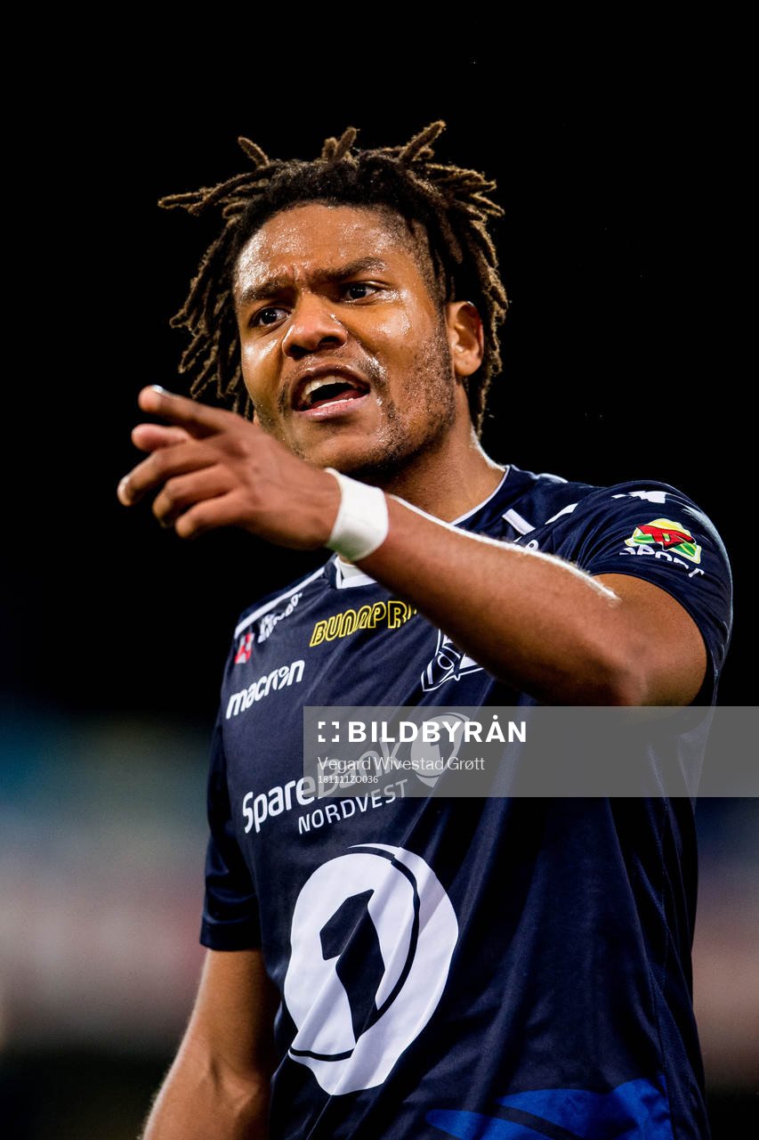 Christophe Psyché of Kristiansund reacts