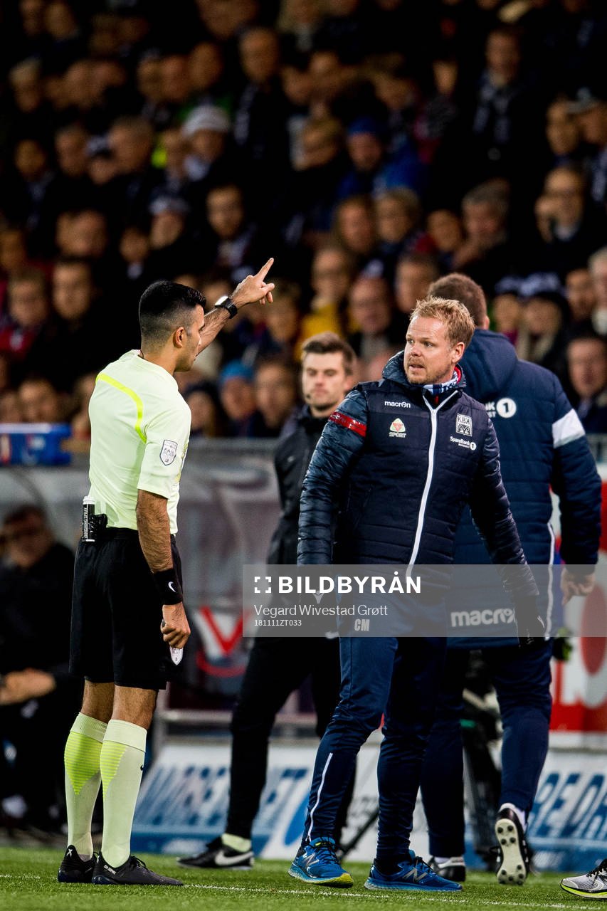 Christian Michelsen, head coach of Kristiansund, is being