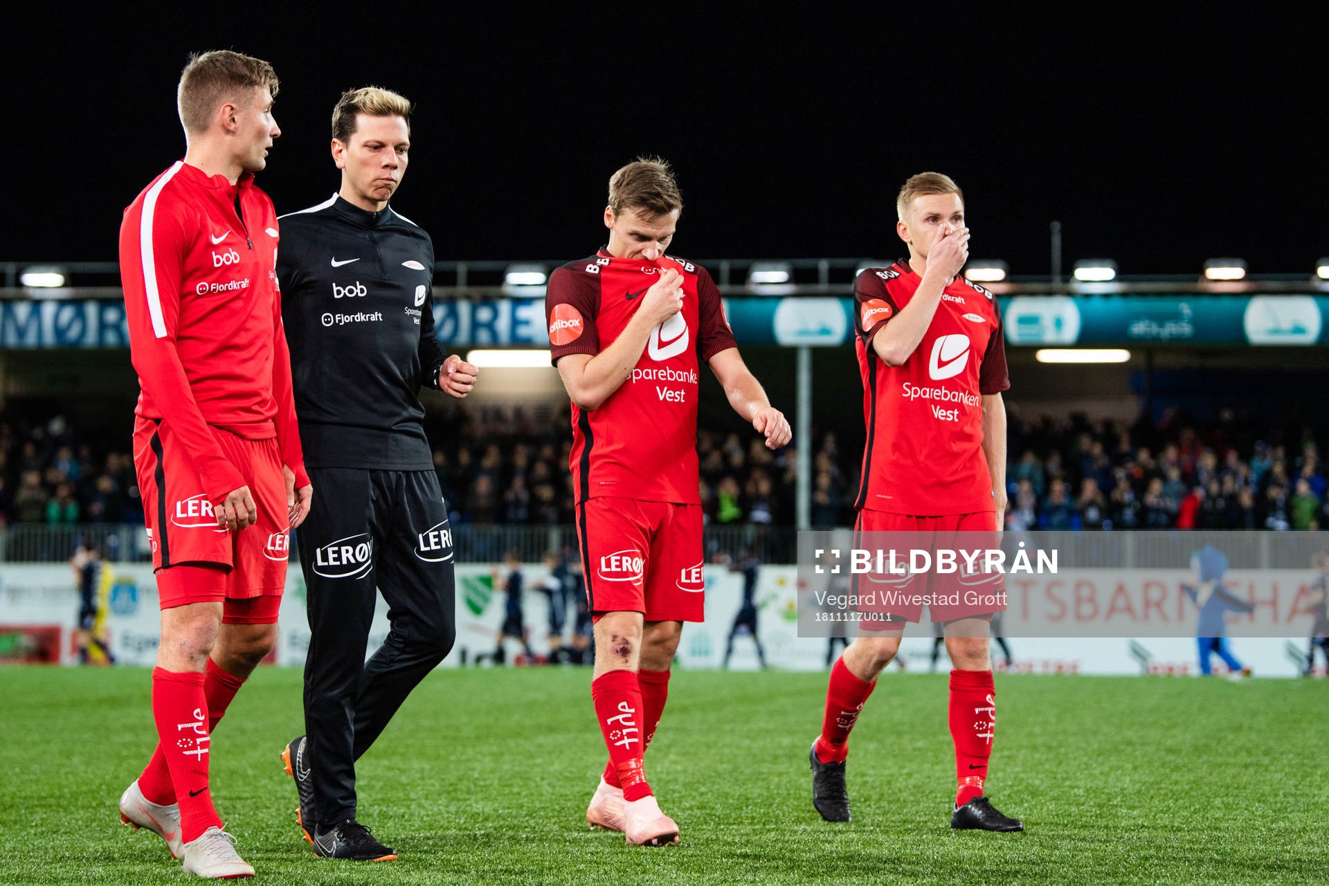 Ruben Yttergård Jenssen and Taijo Teniste of Brann look