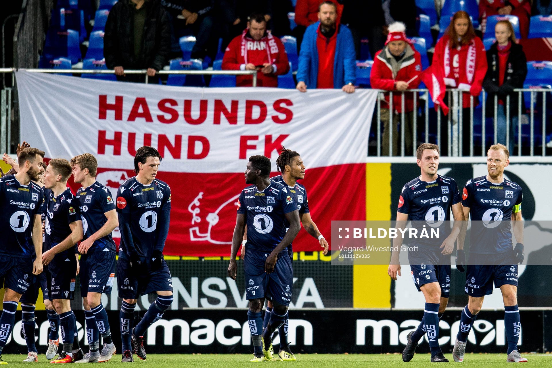 Andreas Eines Hopmark of Kristiansund celebrates with
