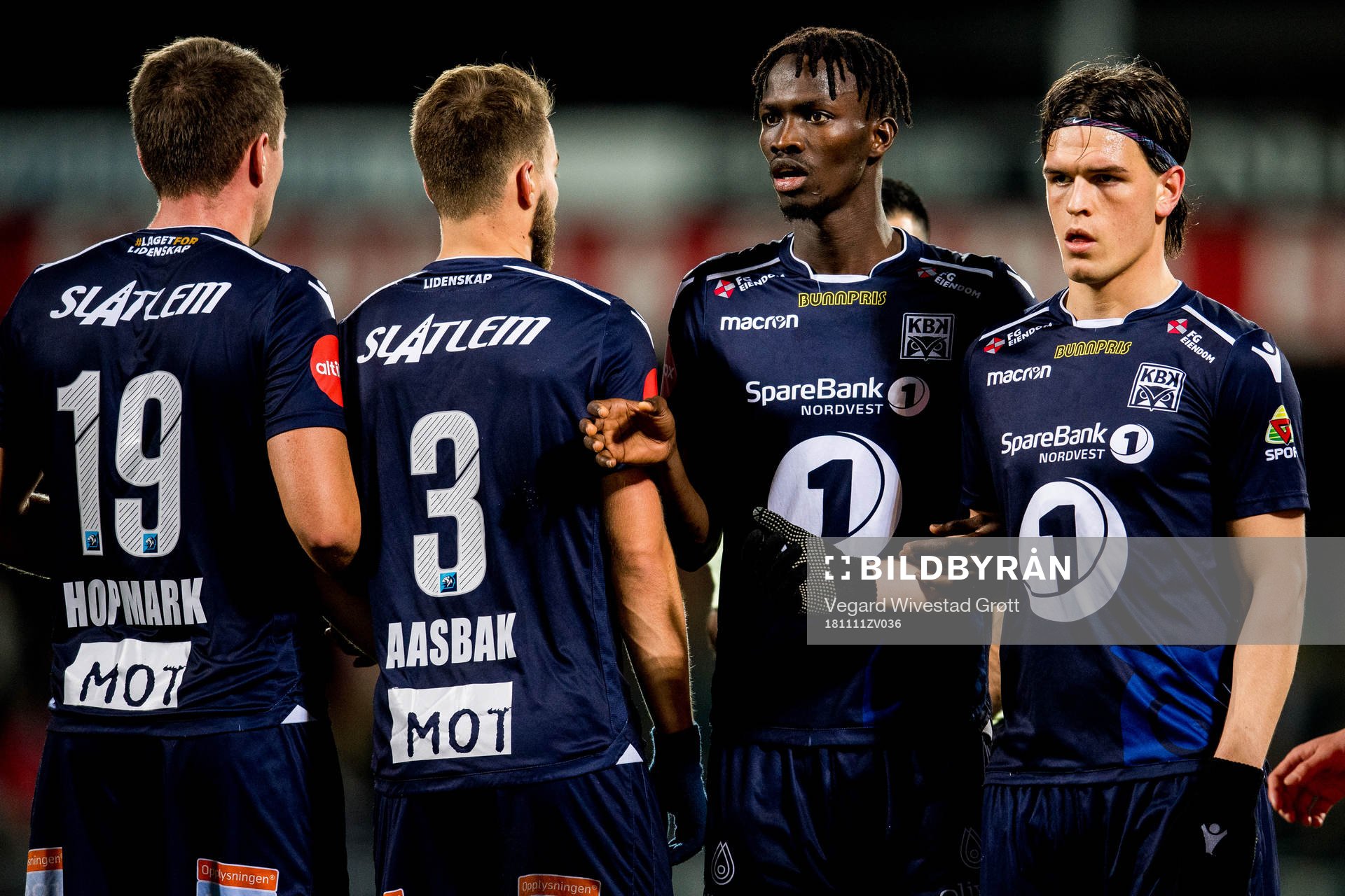 Andreas Eines Hopmark, Christoffer Aasbak, Amidou Diop and