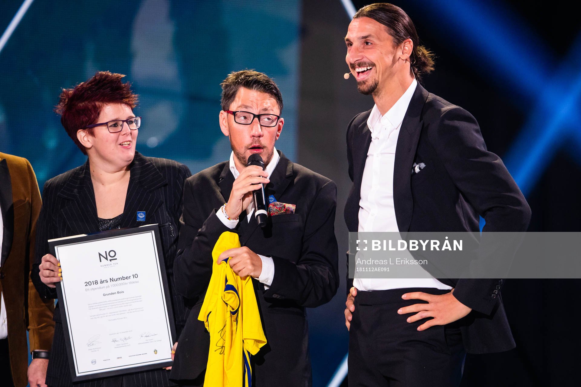 Grunden bois tilldelas Nr.10 stipendiet av Zlatan