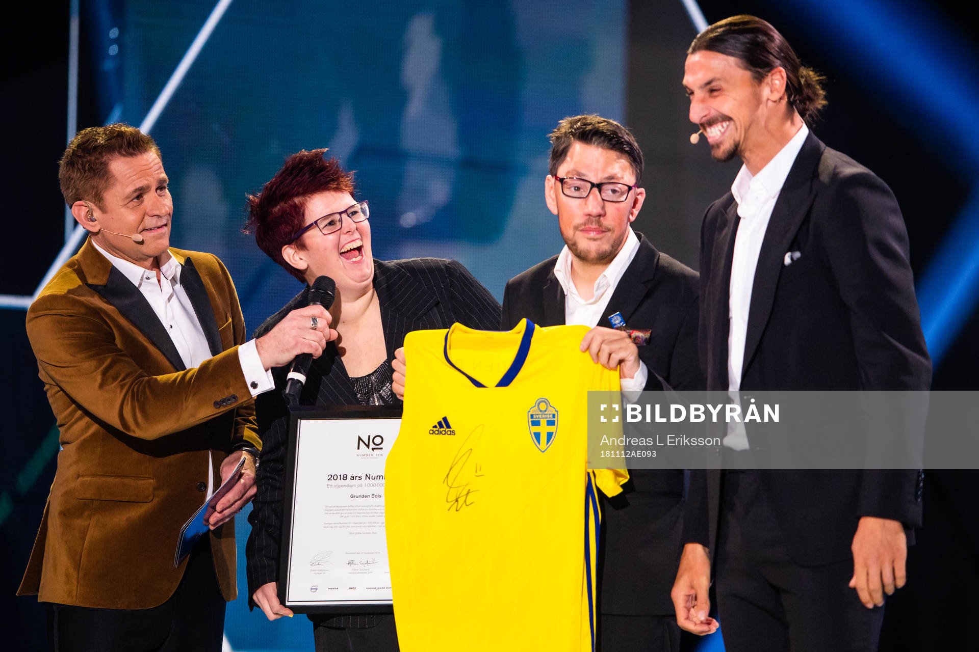 Grunden bois tilldelas Nr.10 stipendiet av Zlatan
