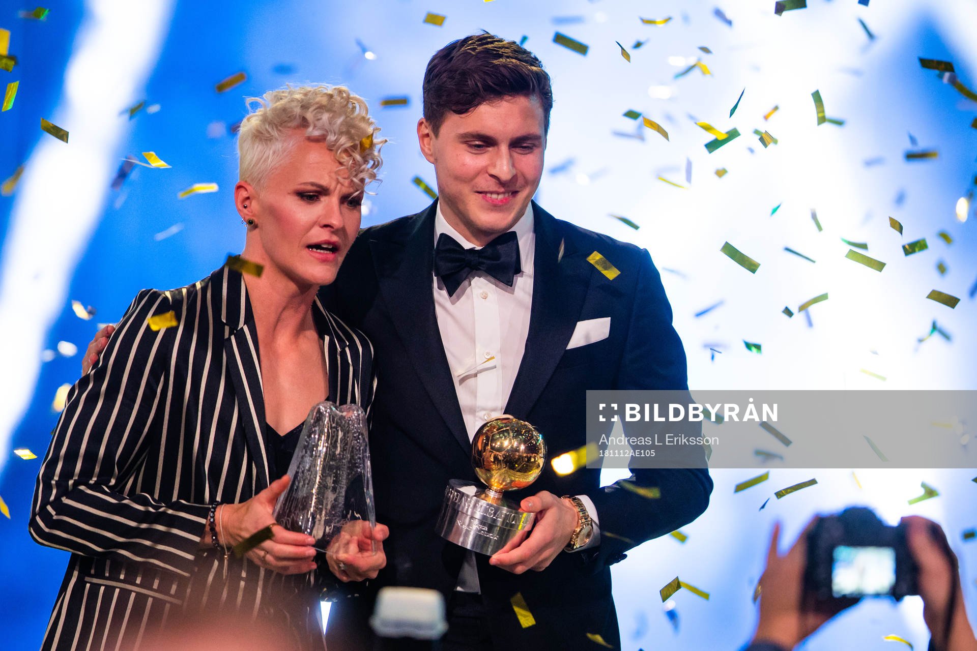 Nilla Fischer tilldelas Diamantbollen och Victor Nilsson