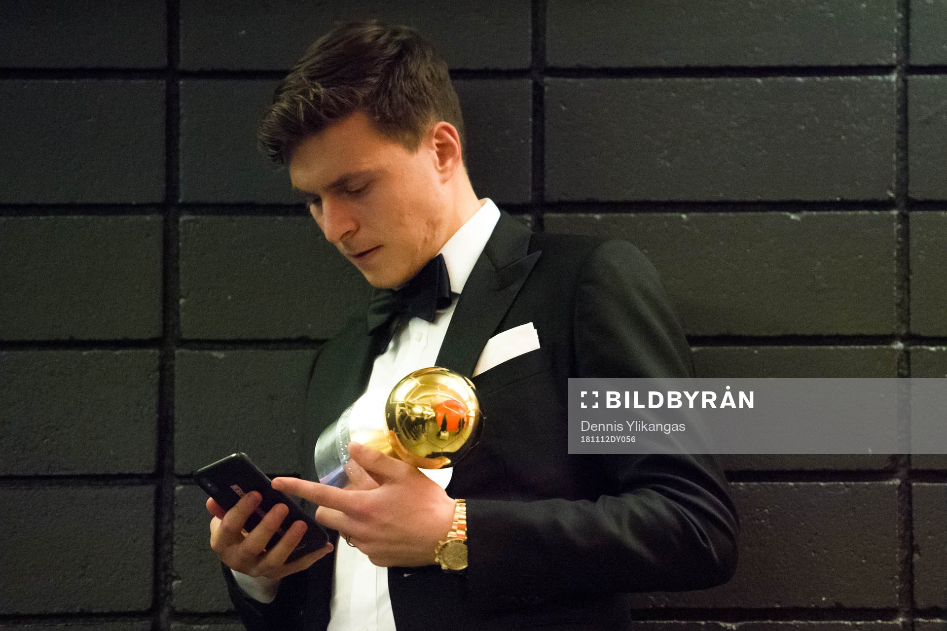 Victor Nilsson Lindelöf med Guldbollen