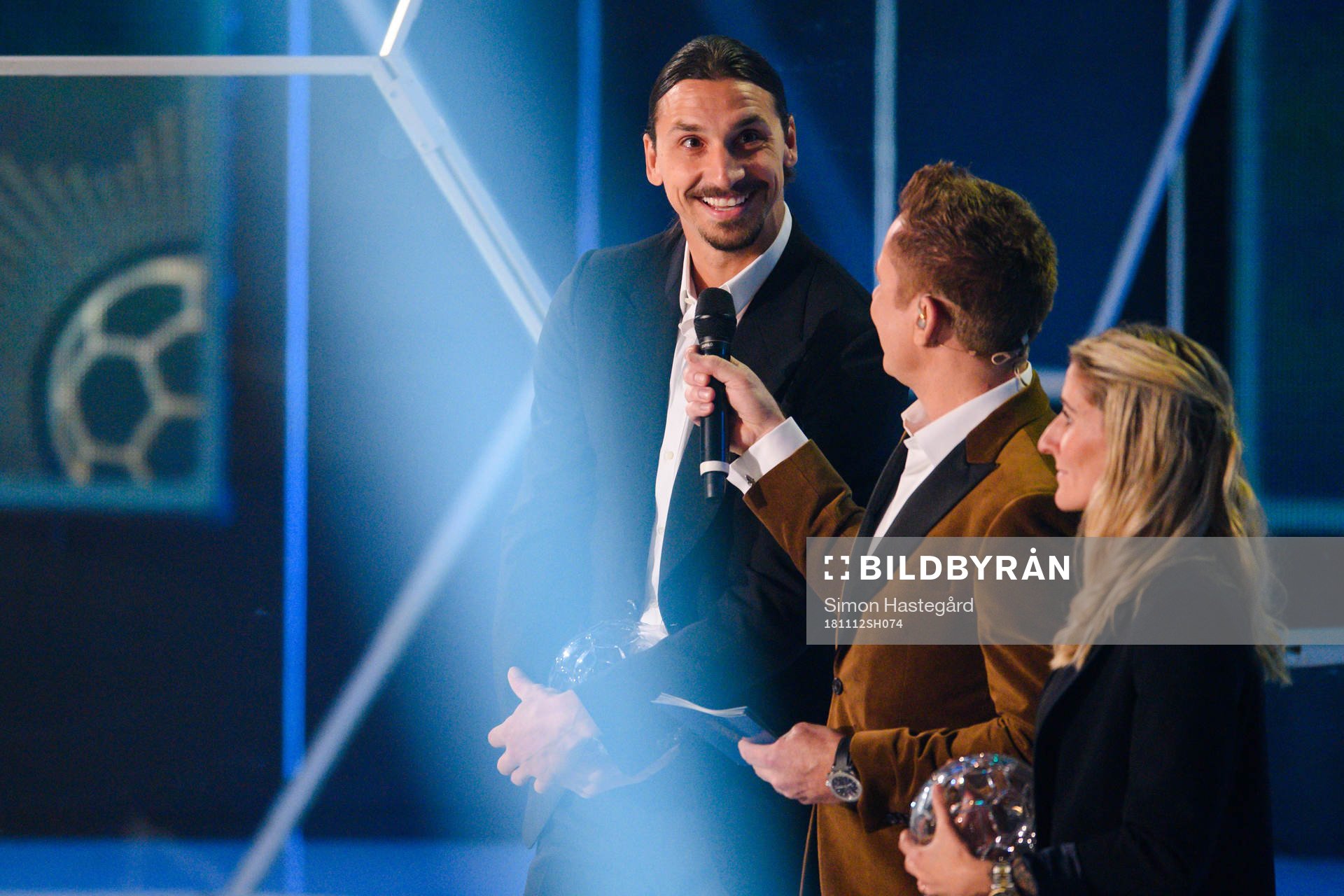 Zlatan Ibrahimovic och Anja Mittag tilldelas priset Årets