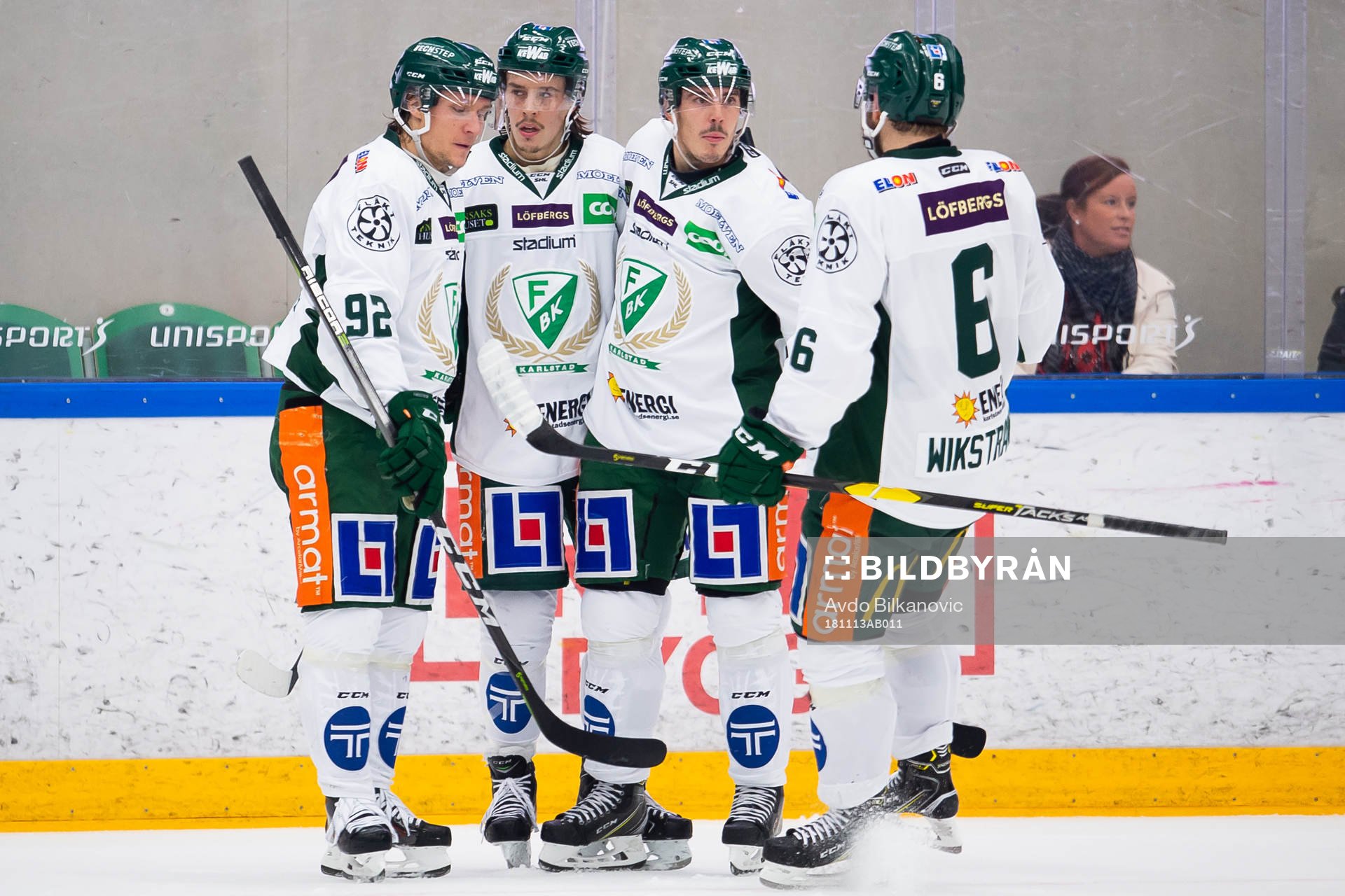 1 under ishockeymatchen i SHL mellan Rögle och Färjestad