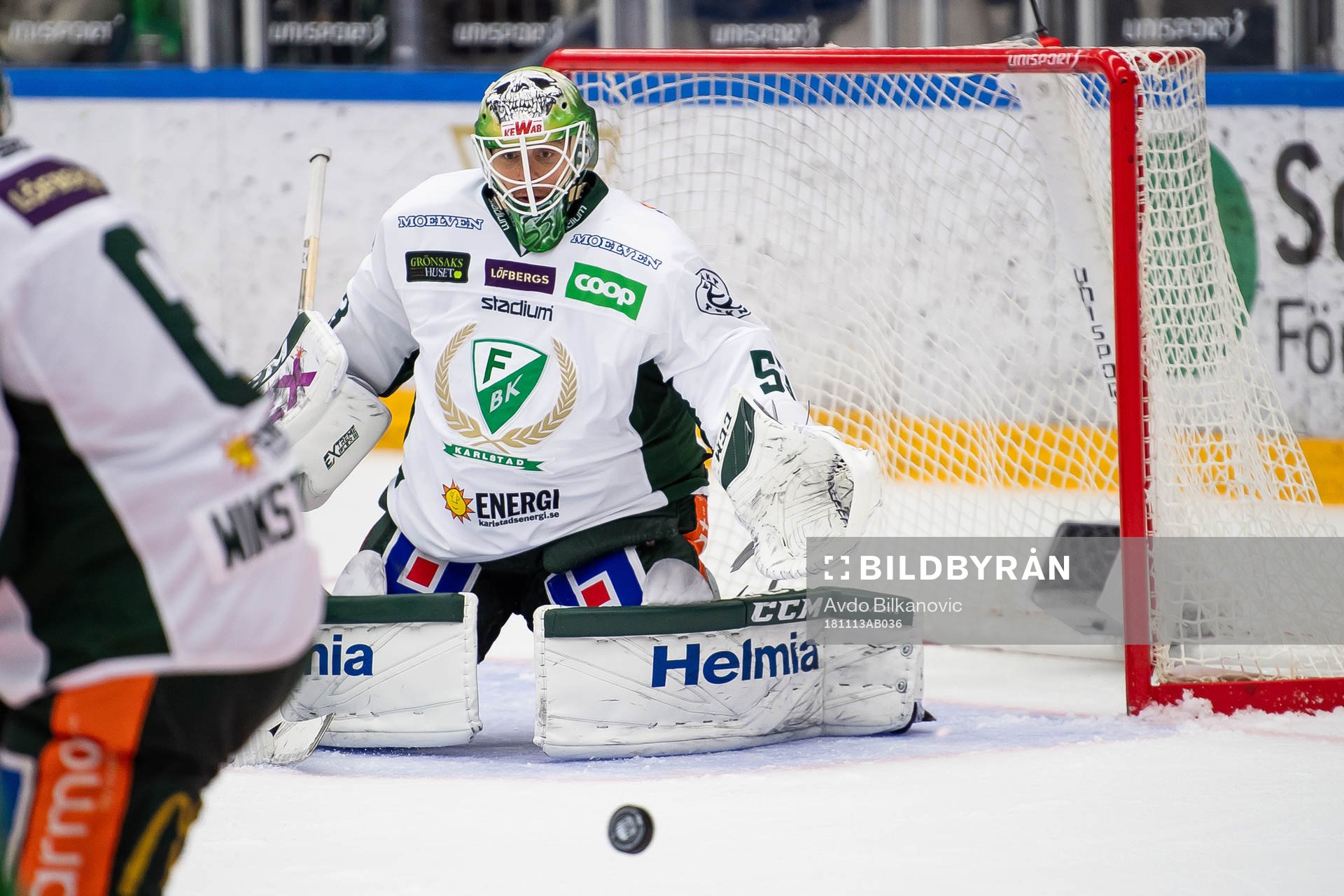 Färjestads målvakt Markus Svensson