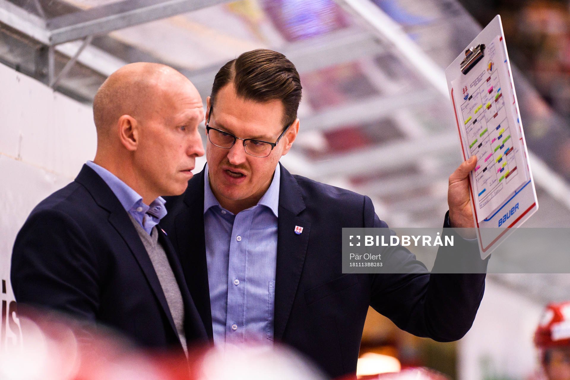 Timrås tränare Fredrik Andersson och assisterande