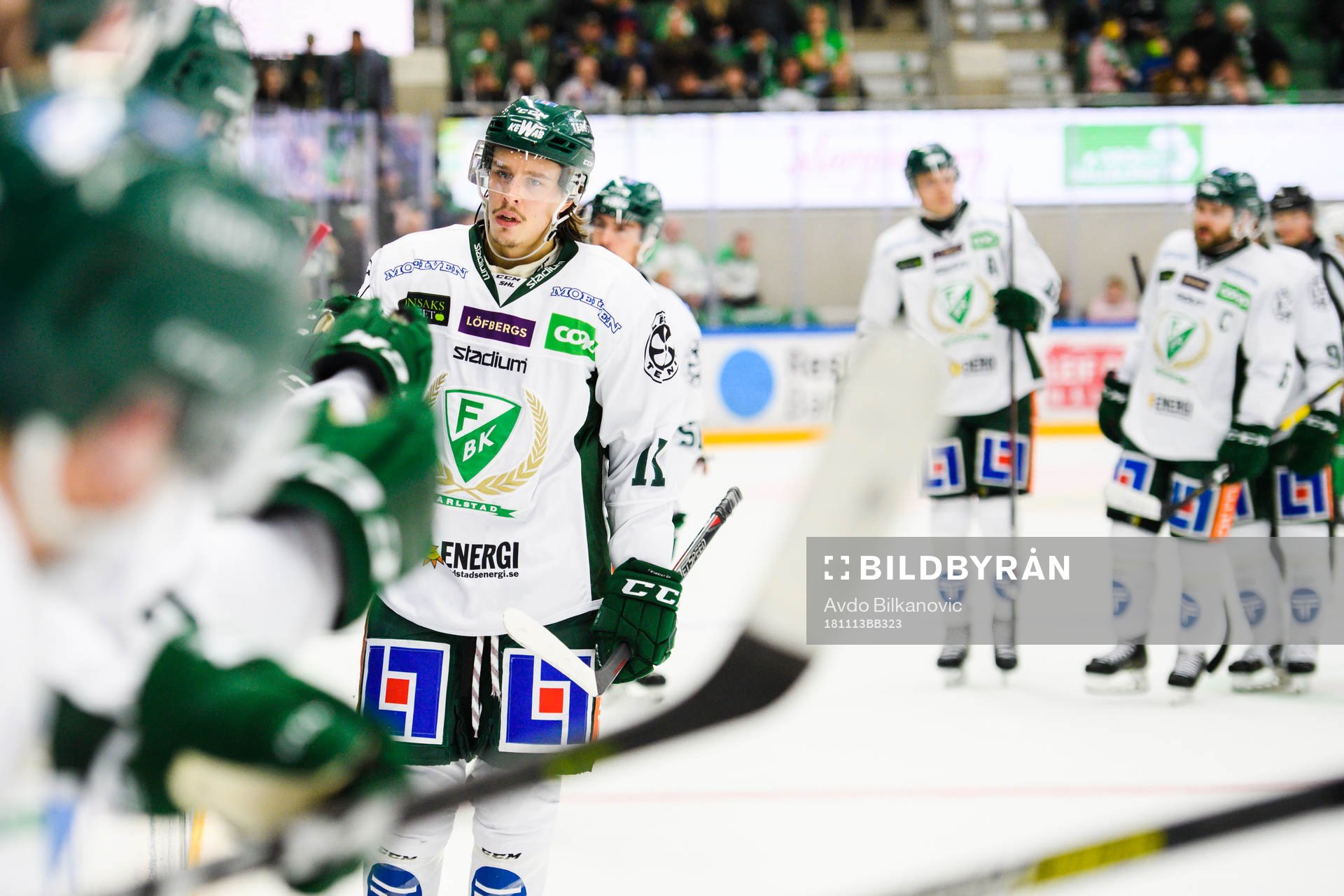 Färjestads Joakim Nygård jublar med lagkamrater
