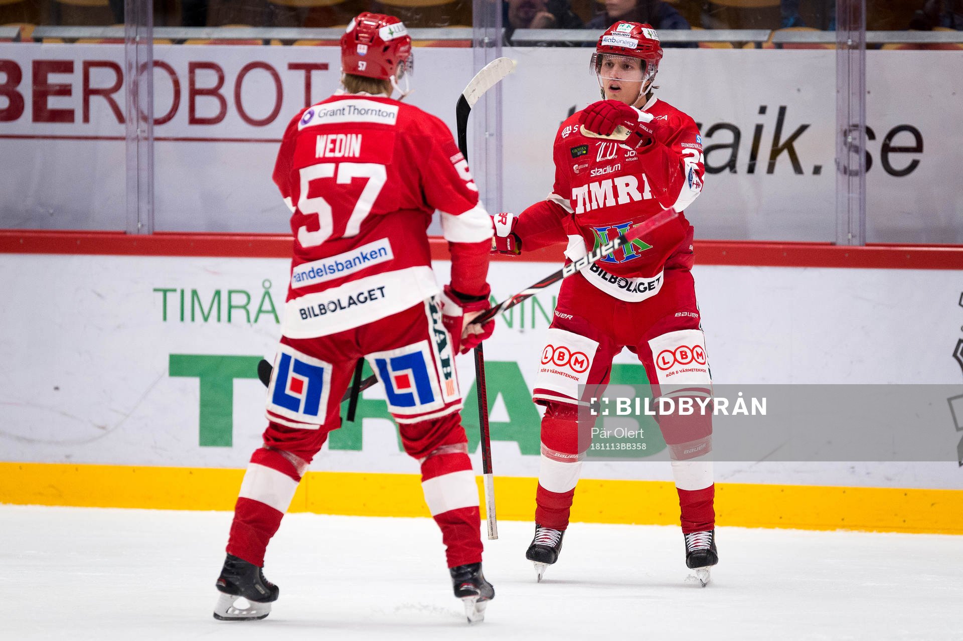 Timrås Johannes Kinnvall jublar