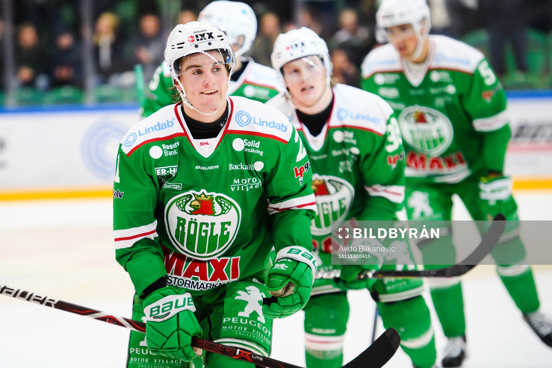 Rögles Nils Höglander jublar