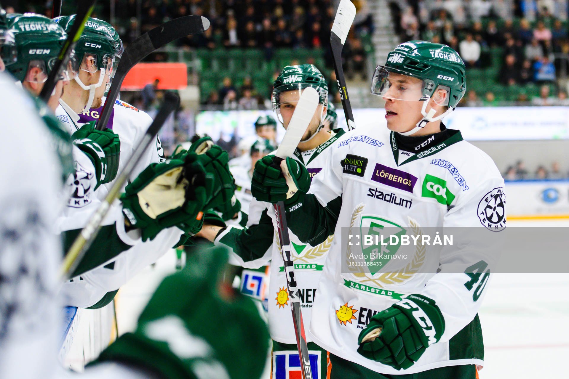 Färjestads Tomi Sallinen jublar