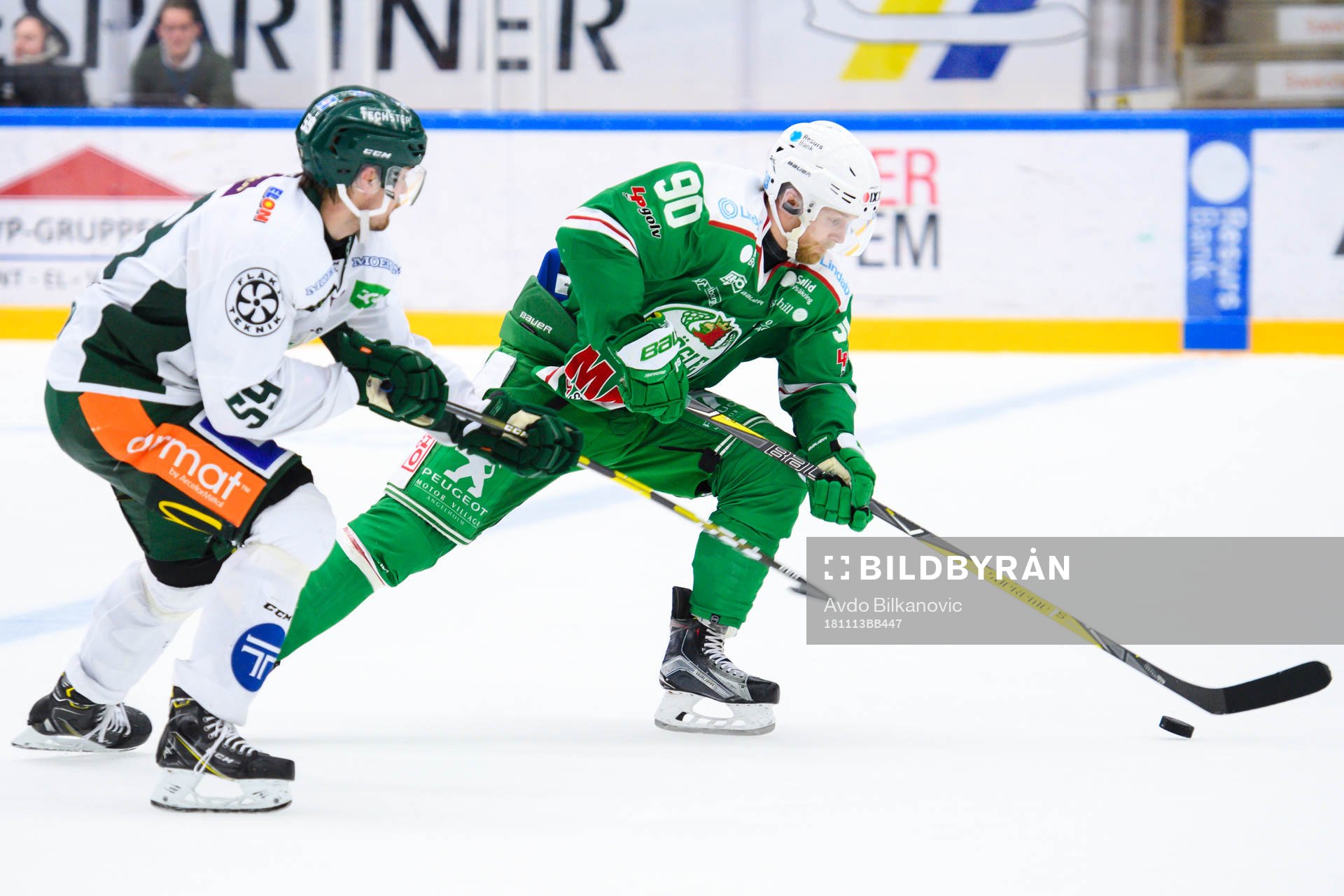 Rögles Ted Brithén och Färjestads Linus Johansson