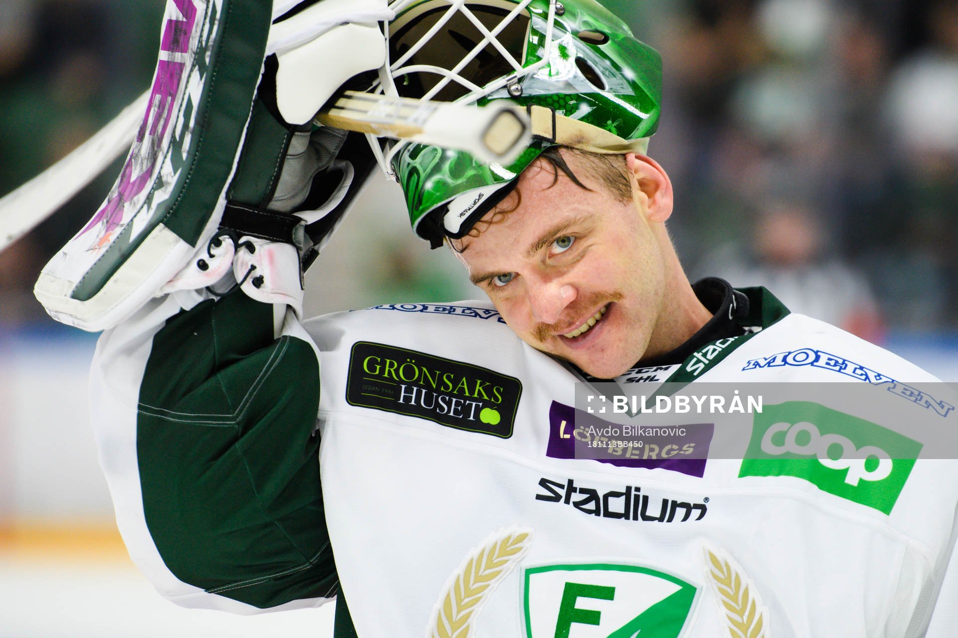 Färjestads målvakt Markus Svensson