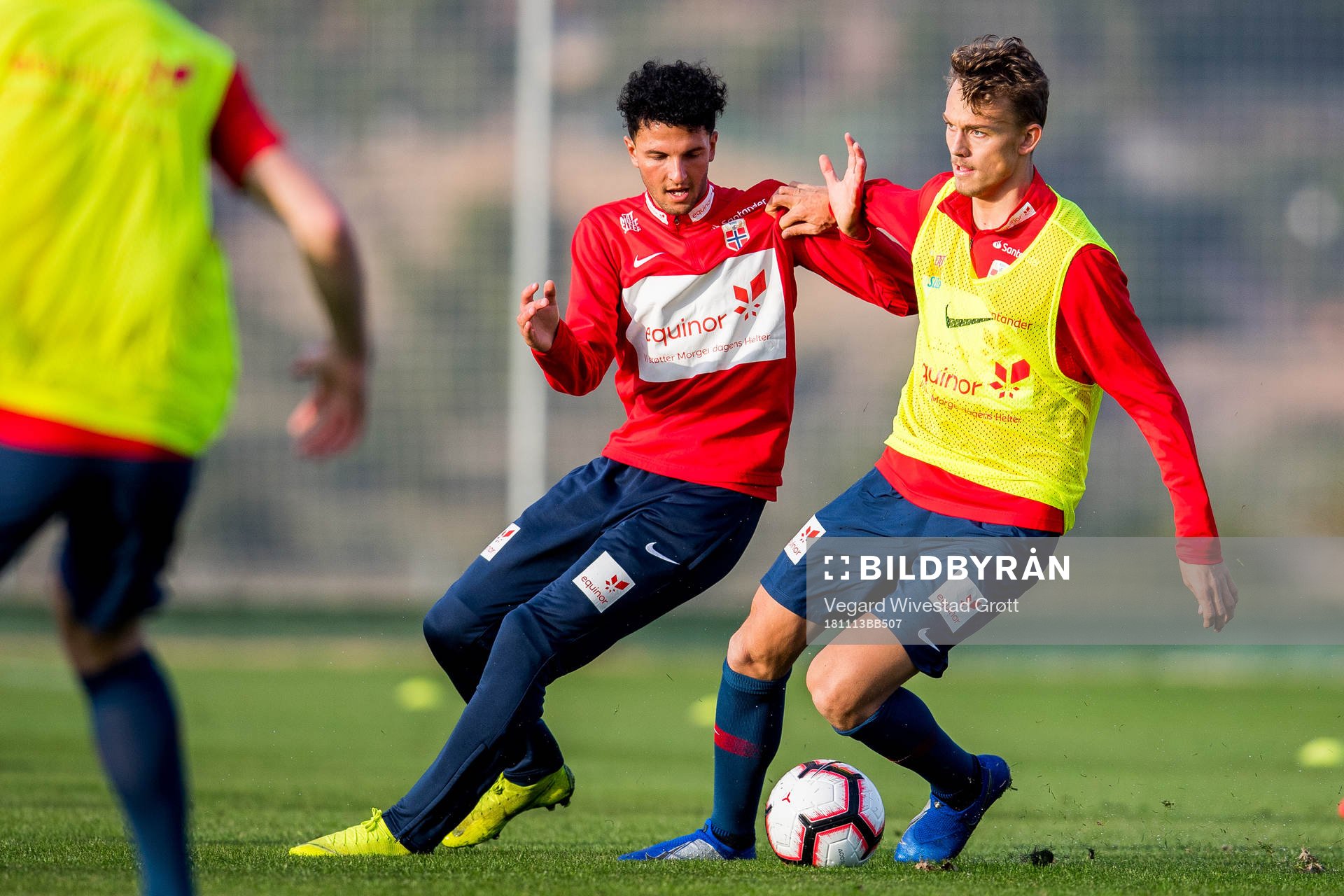 Rafik Zekhnini and Emil Bohinen of Norway