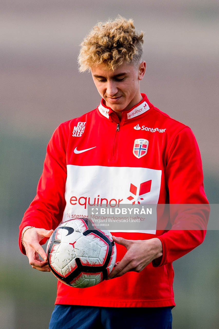 Dennis Johnsen of Norway during a training session on November 13, 2018 in La Manga.